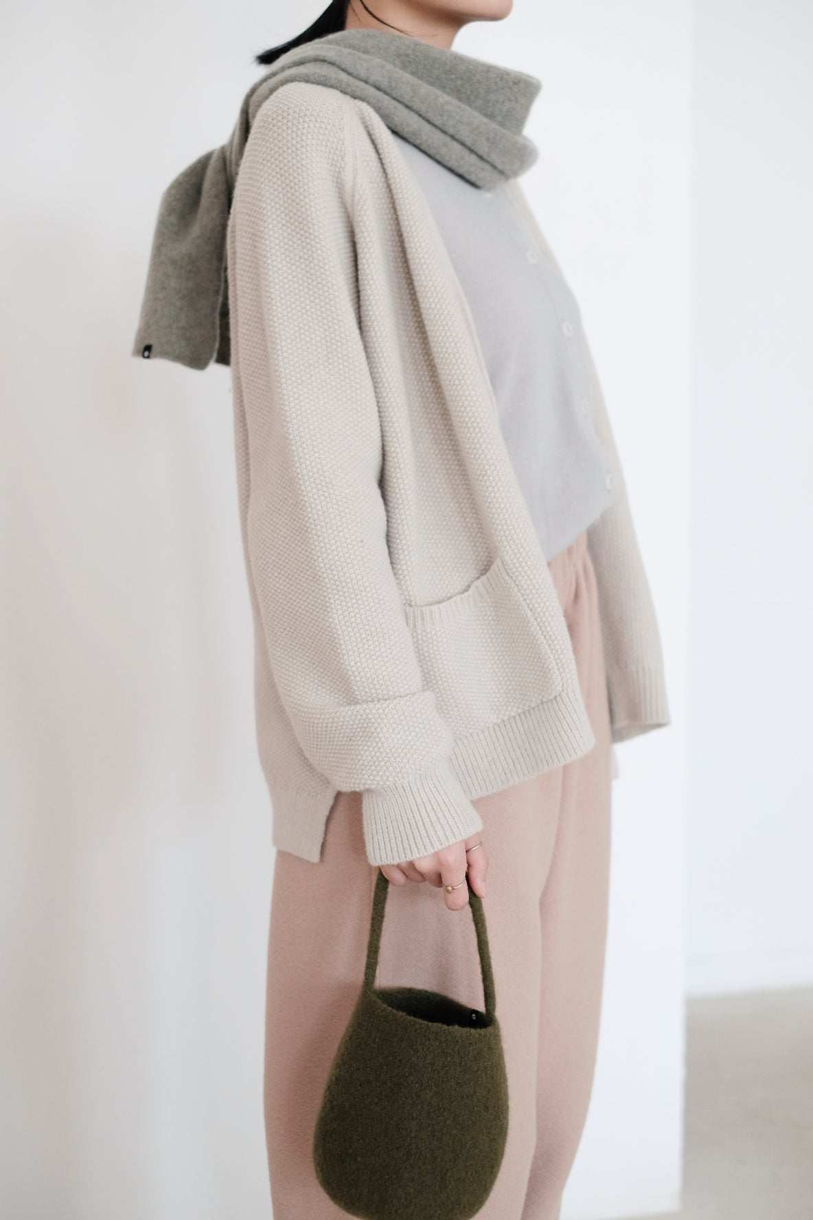 CAMILLE CARDIGAN (PEARL GREY)