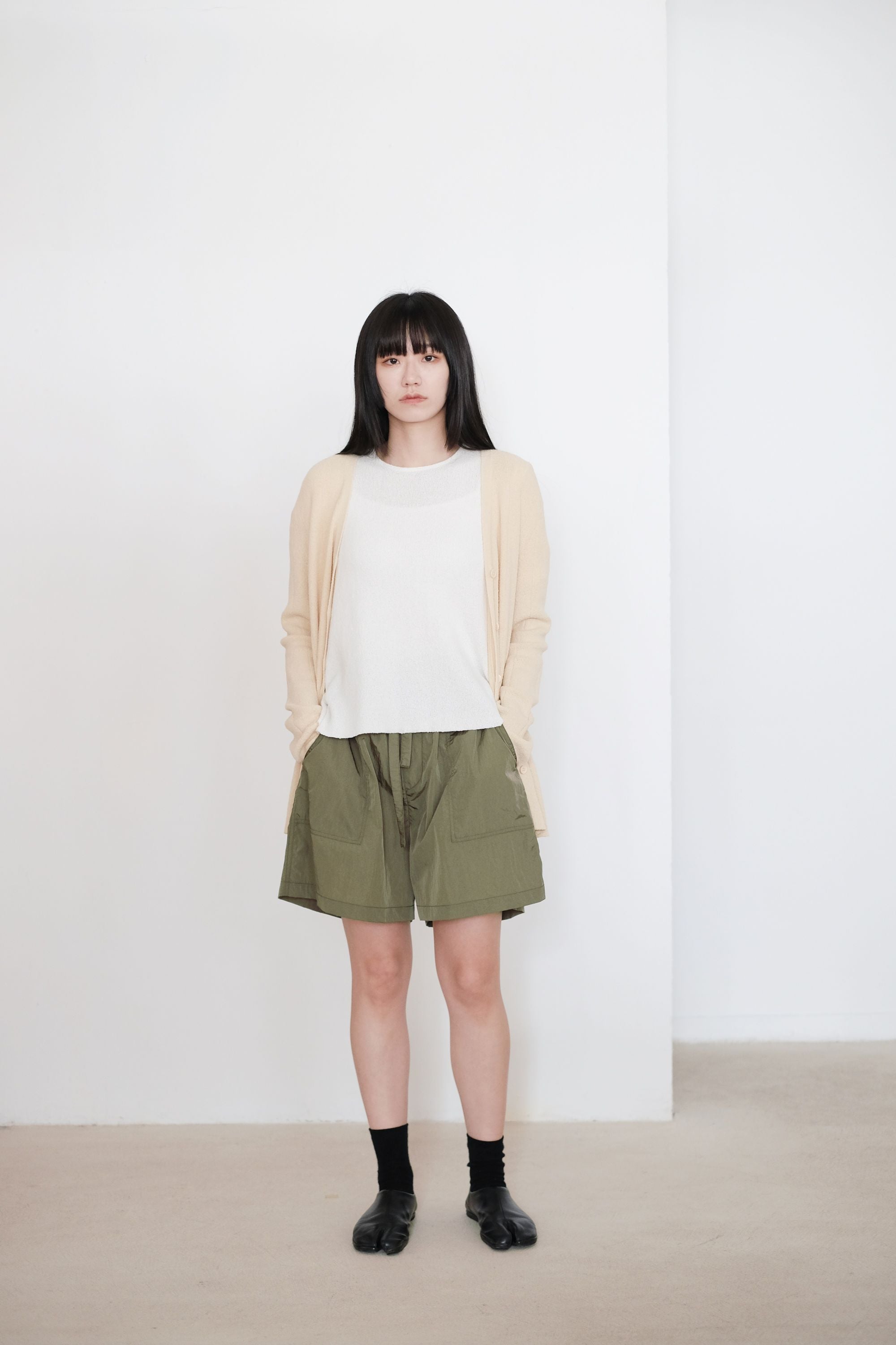 ONYX SHORTS (OLIVE) | 橄欖色傘形短褲