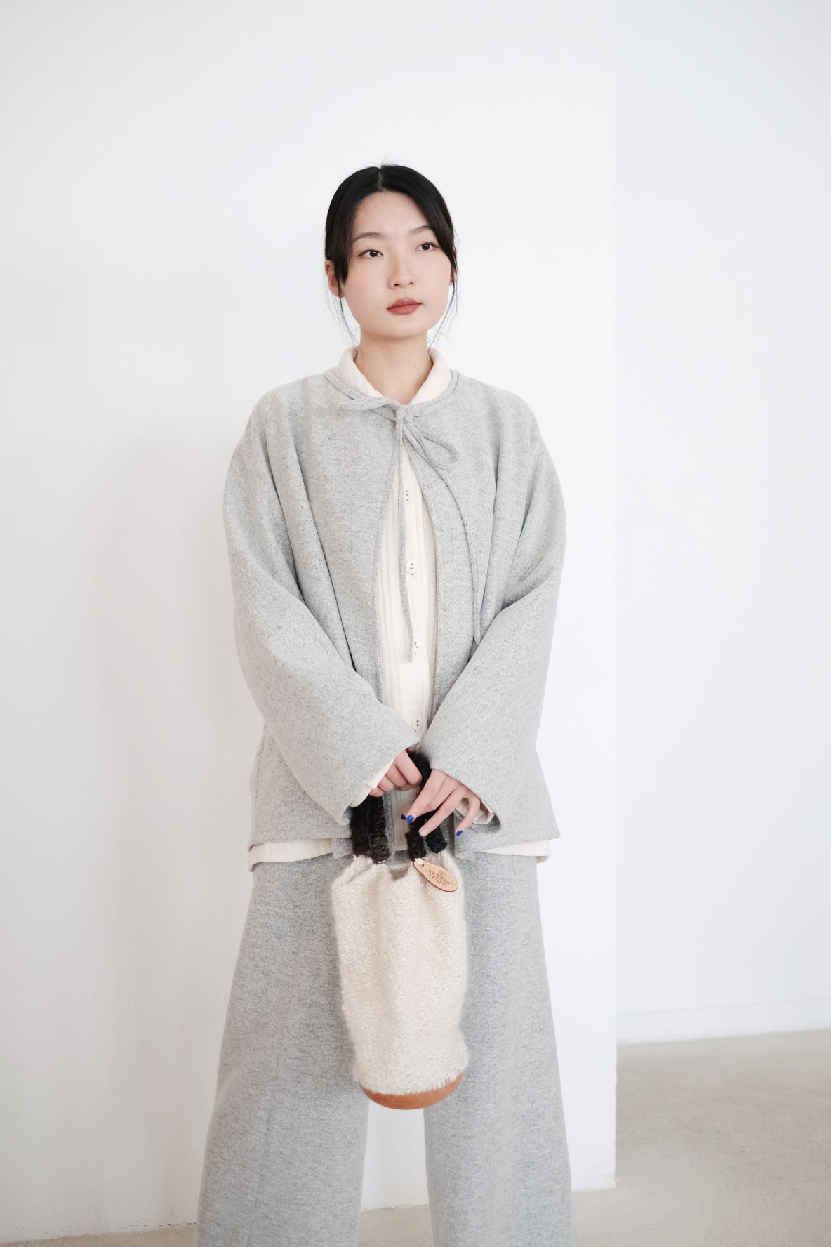 RUDOLPH DUFFLE COAT (SNOW GREY)