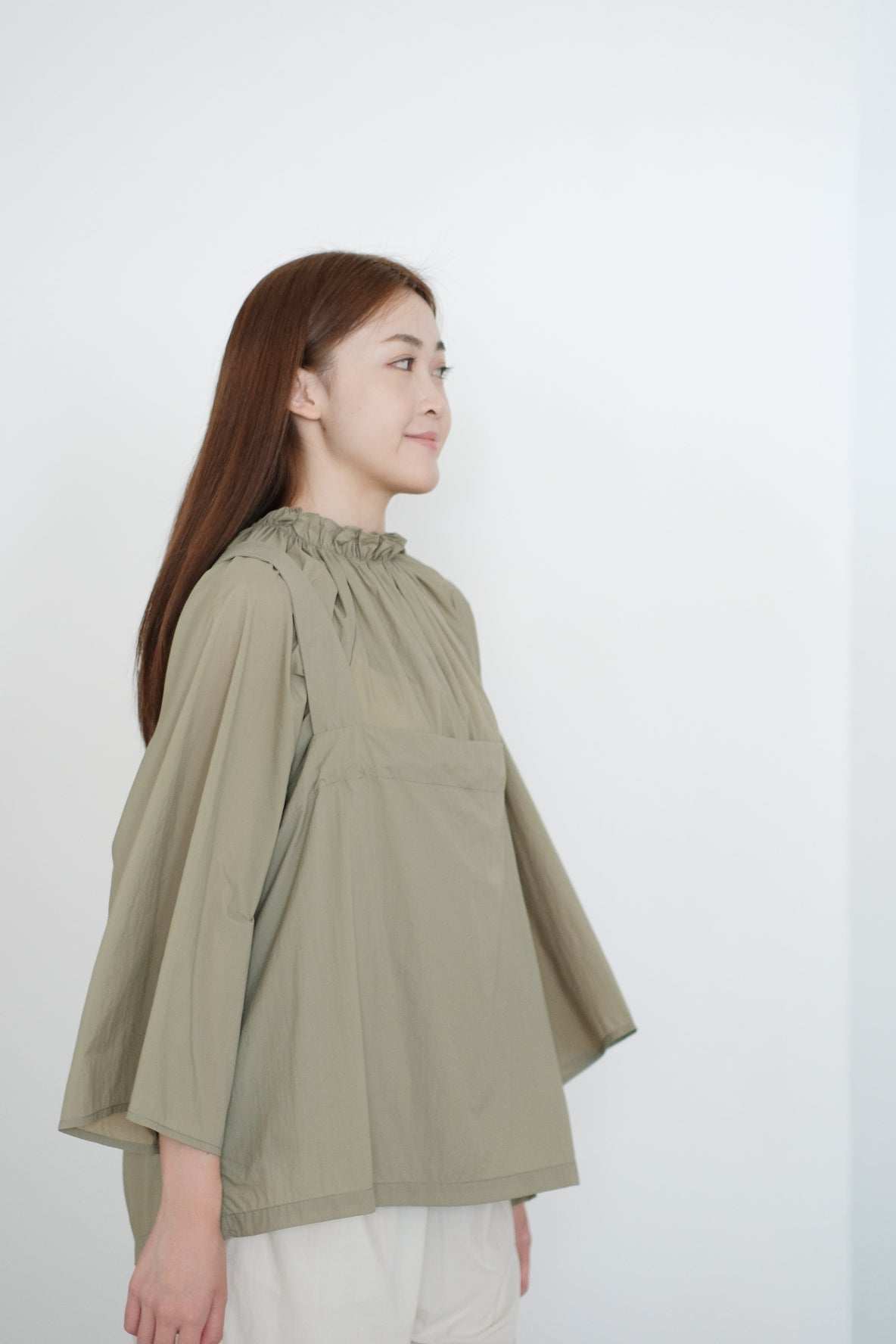 EFFIE BLOUSE (LIGHT OLIVE)