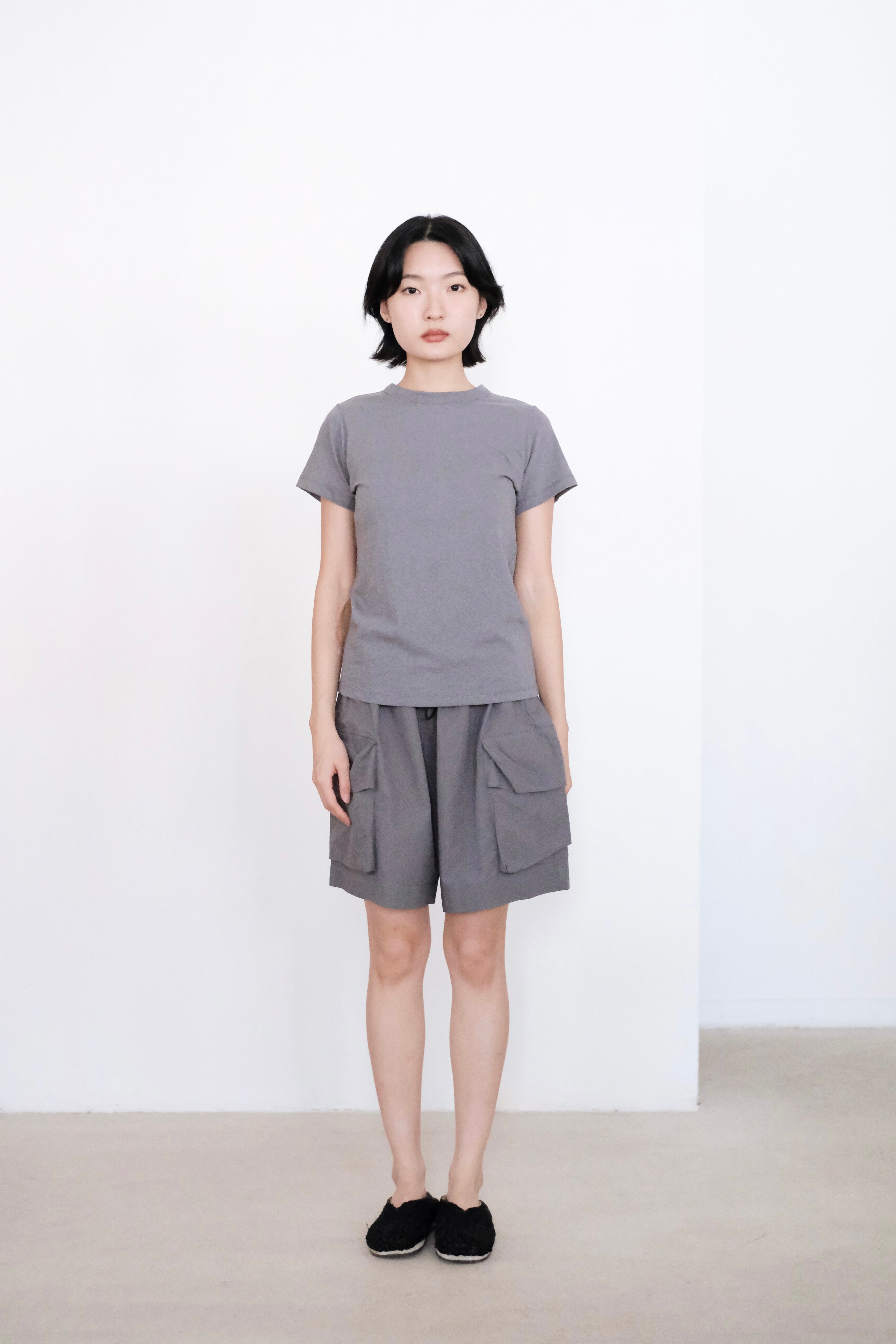 ISABELLA POCKET SHORTS (GREY)