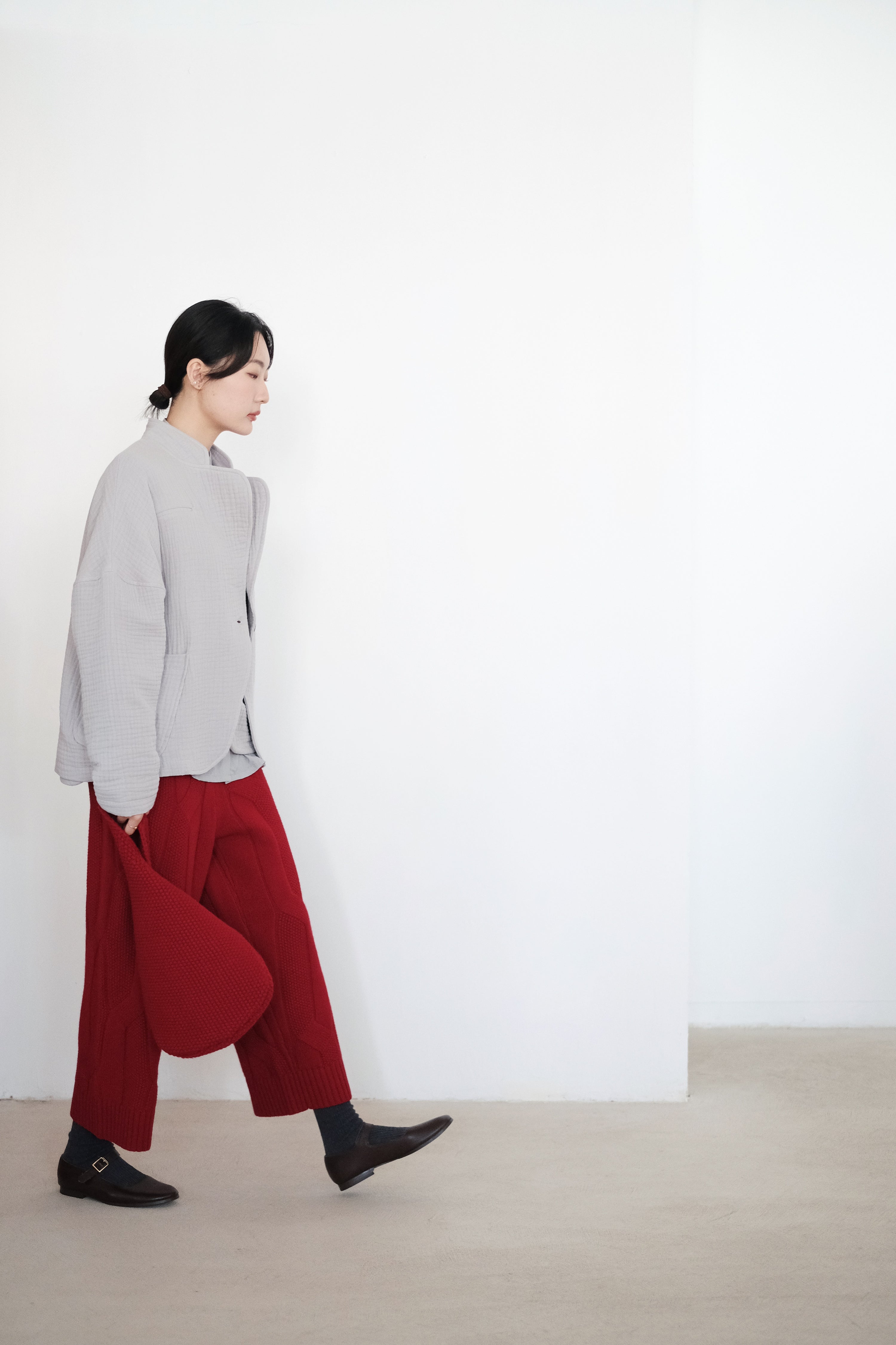 MYA PANT IN CASHMERE (ROSE MADDER)