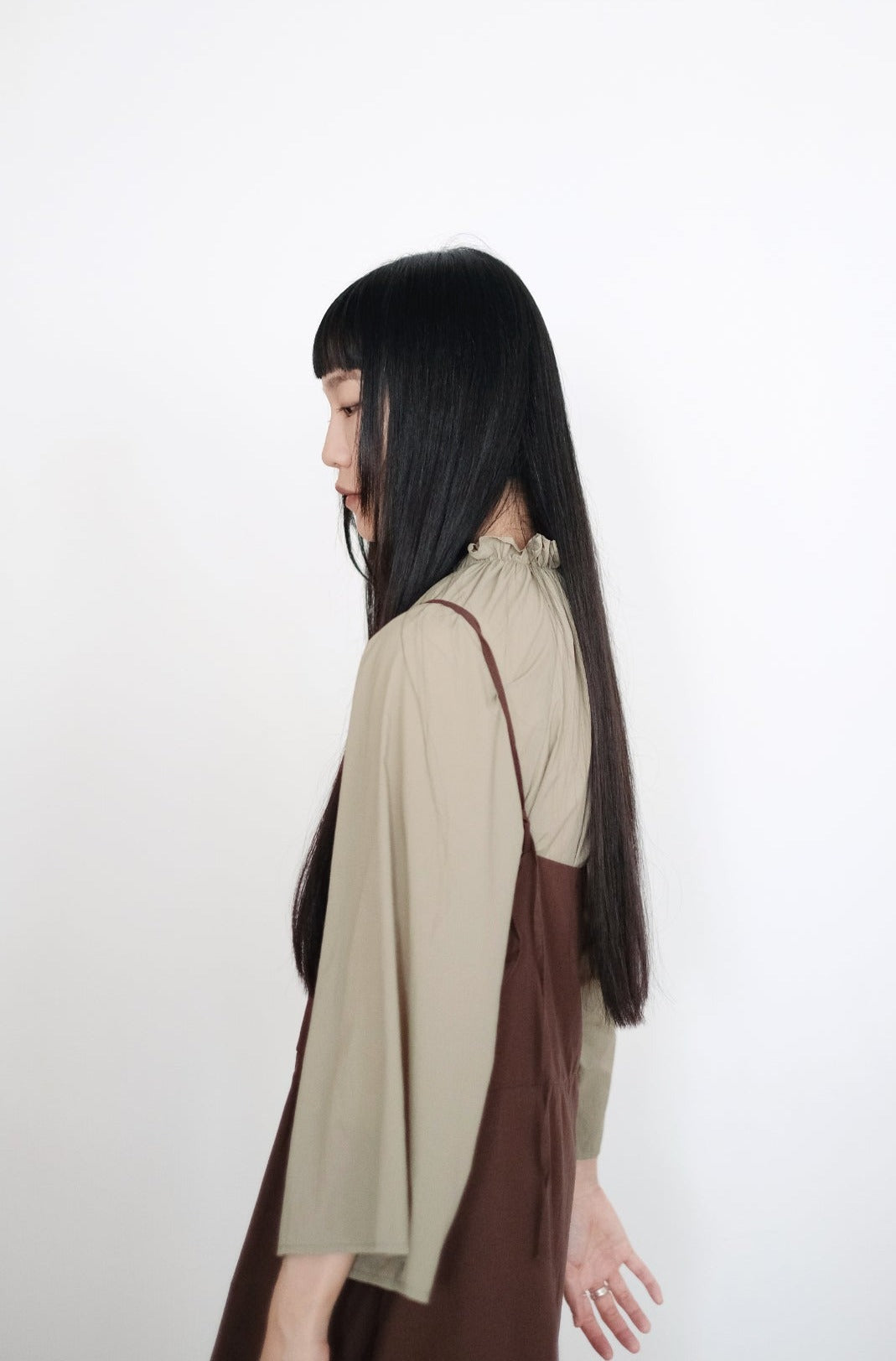 EFFIE BLOUSE (LIGHT OLIVE)