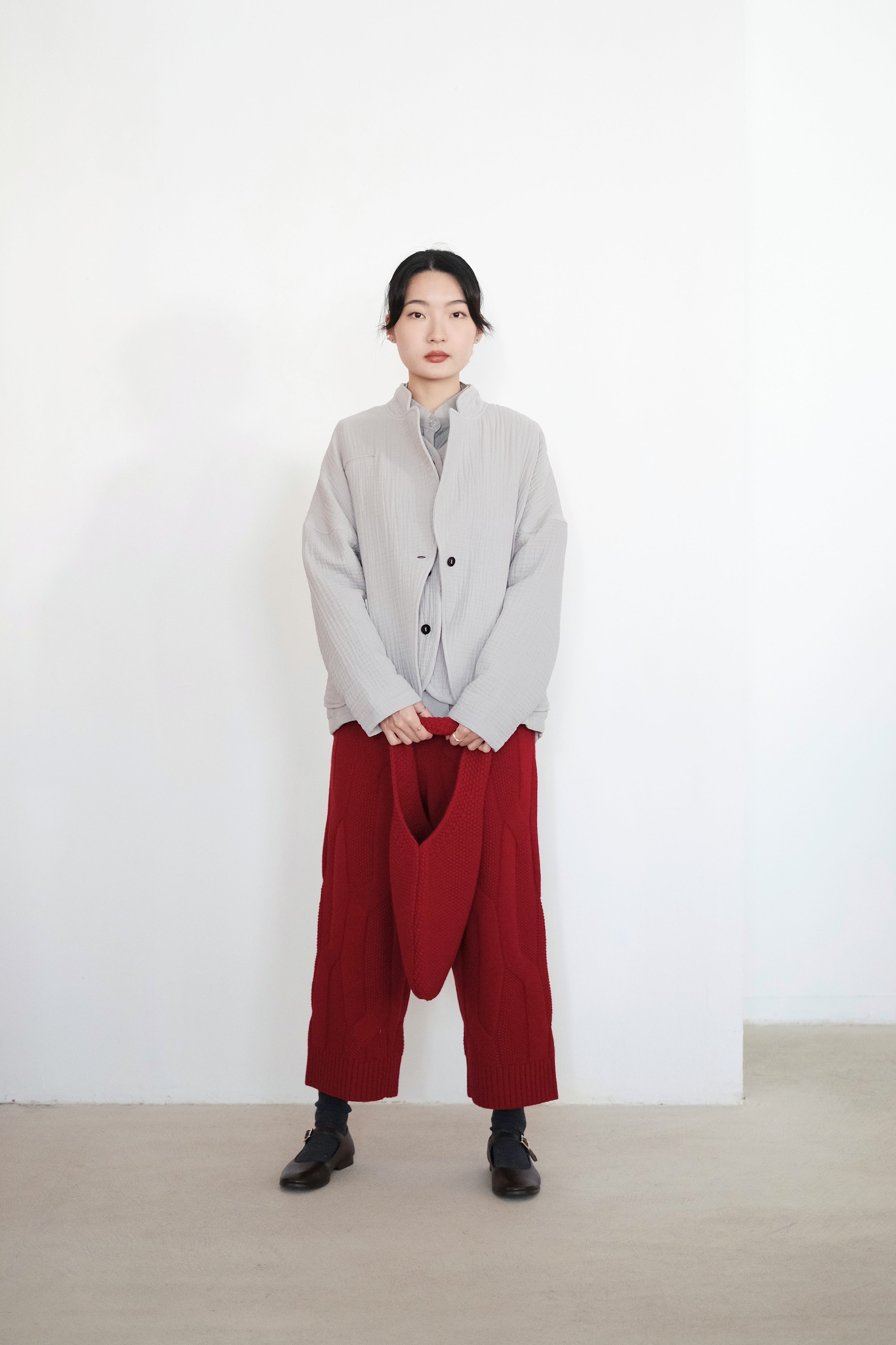 MYA PANT IN CASHMERE (ROSE MADDER)