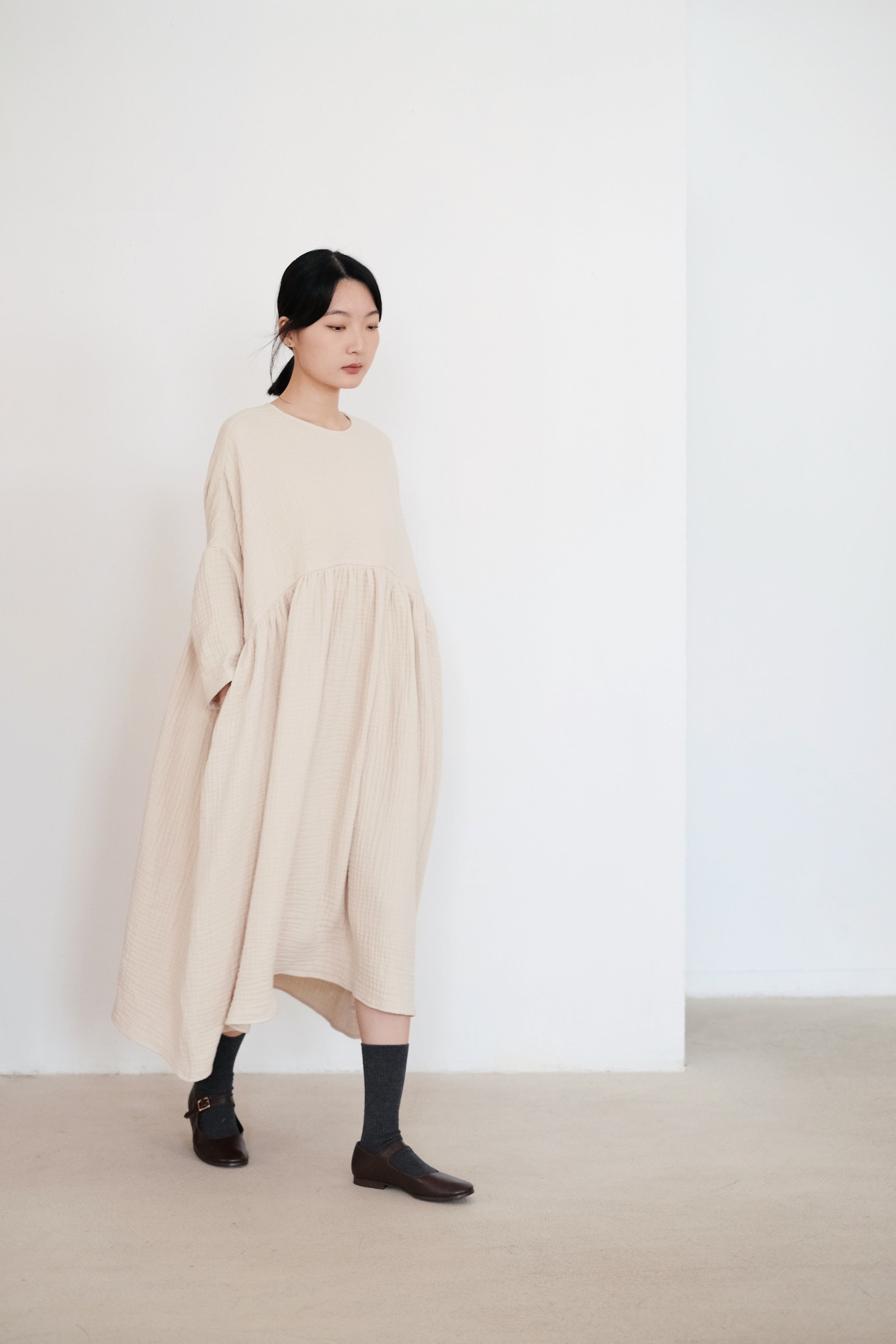 MIA DRESS (OATMEAL)