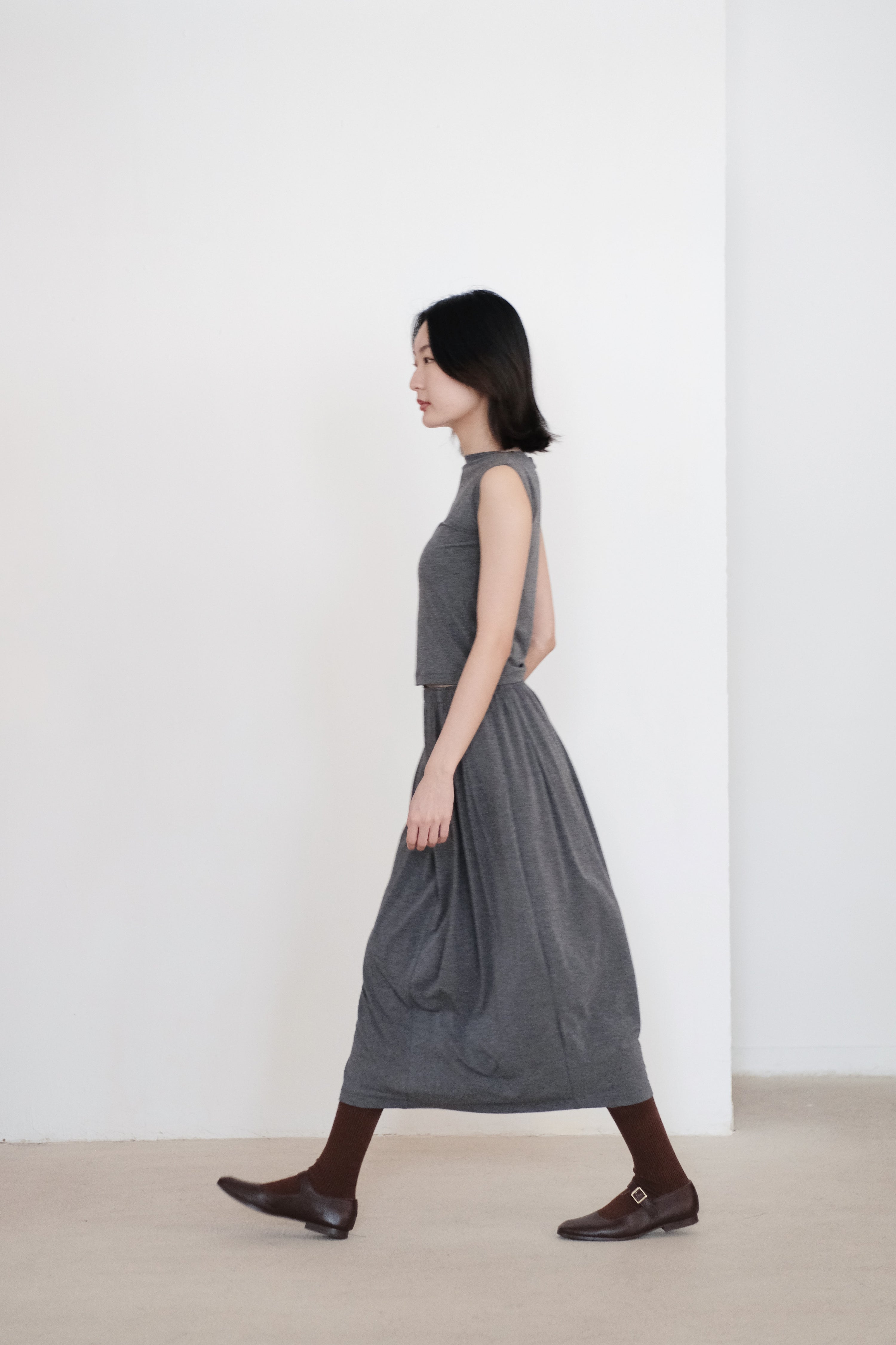 AISHA SKIRT (GREY)