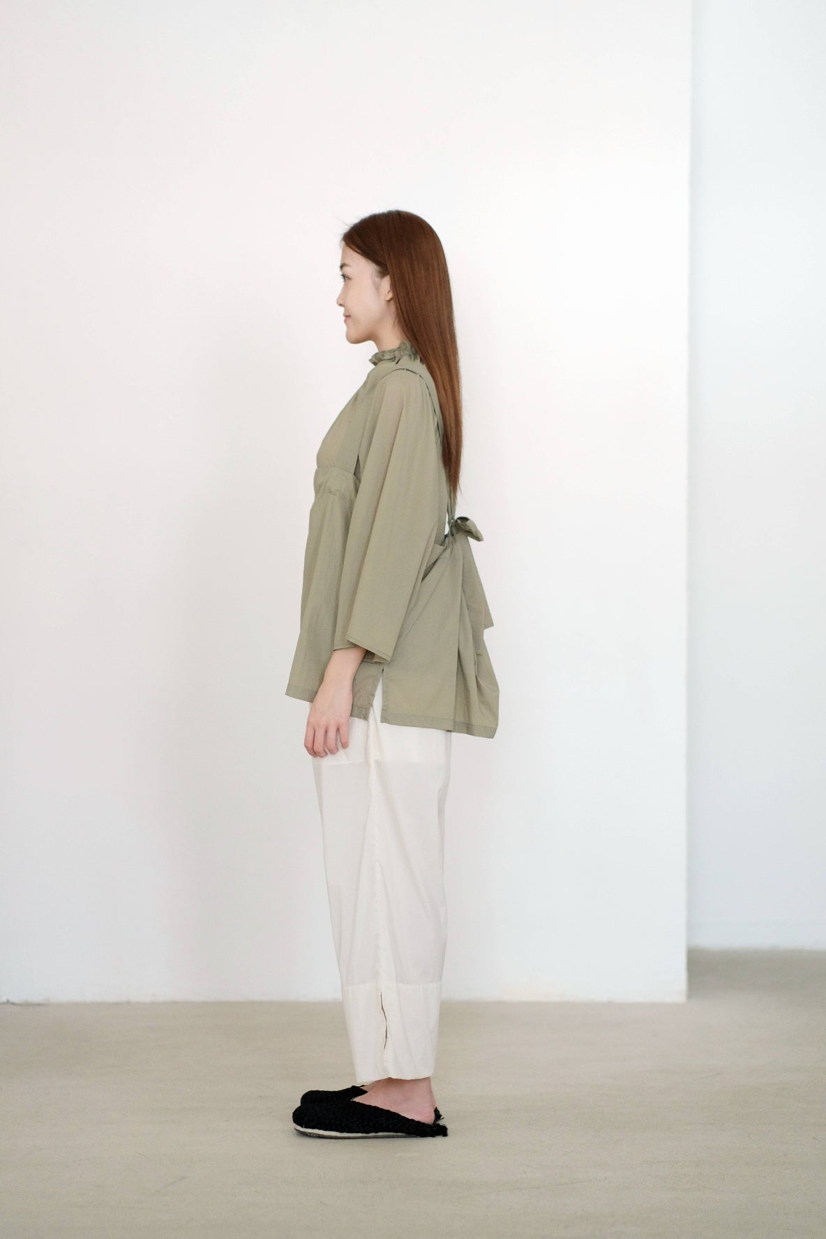 EFFIE BLOUSE (LIGHT OLIVE)