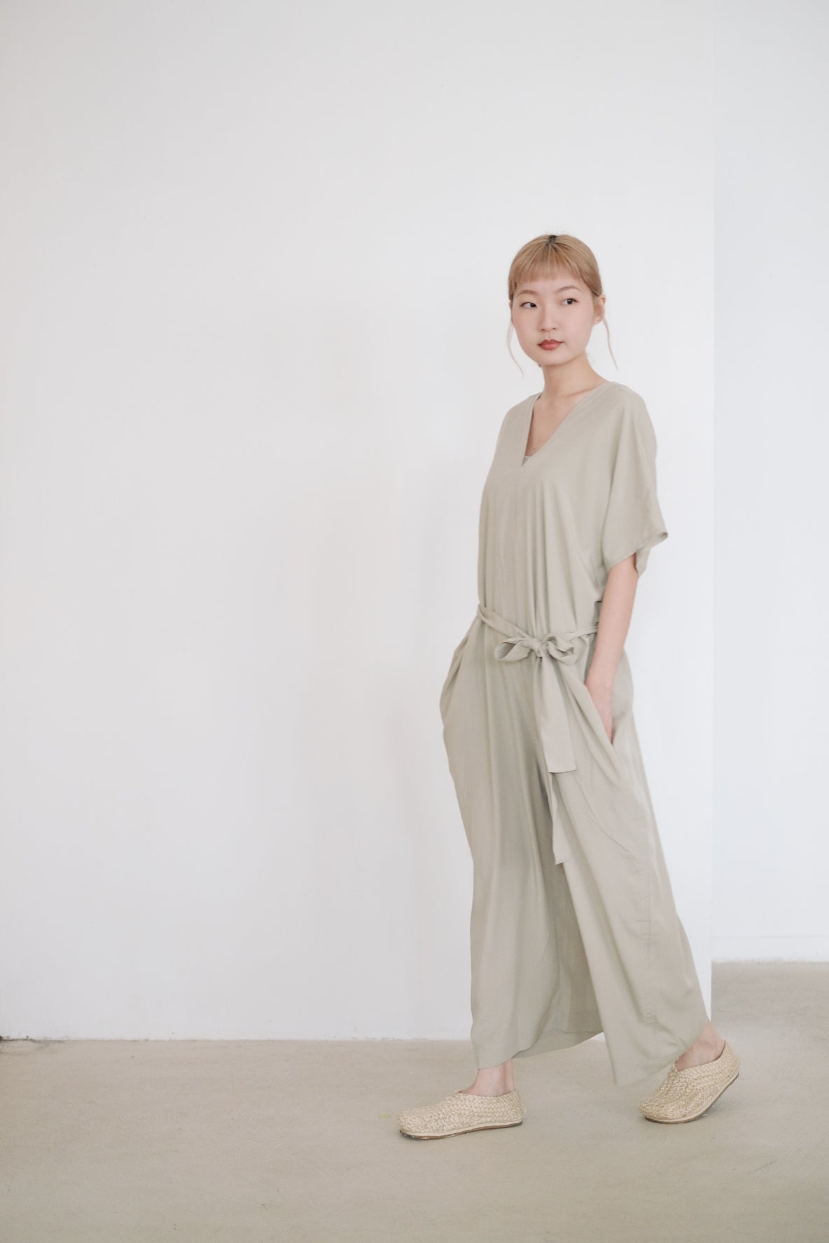 RUTH JUMPSUIT (MATCHA)