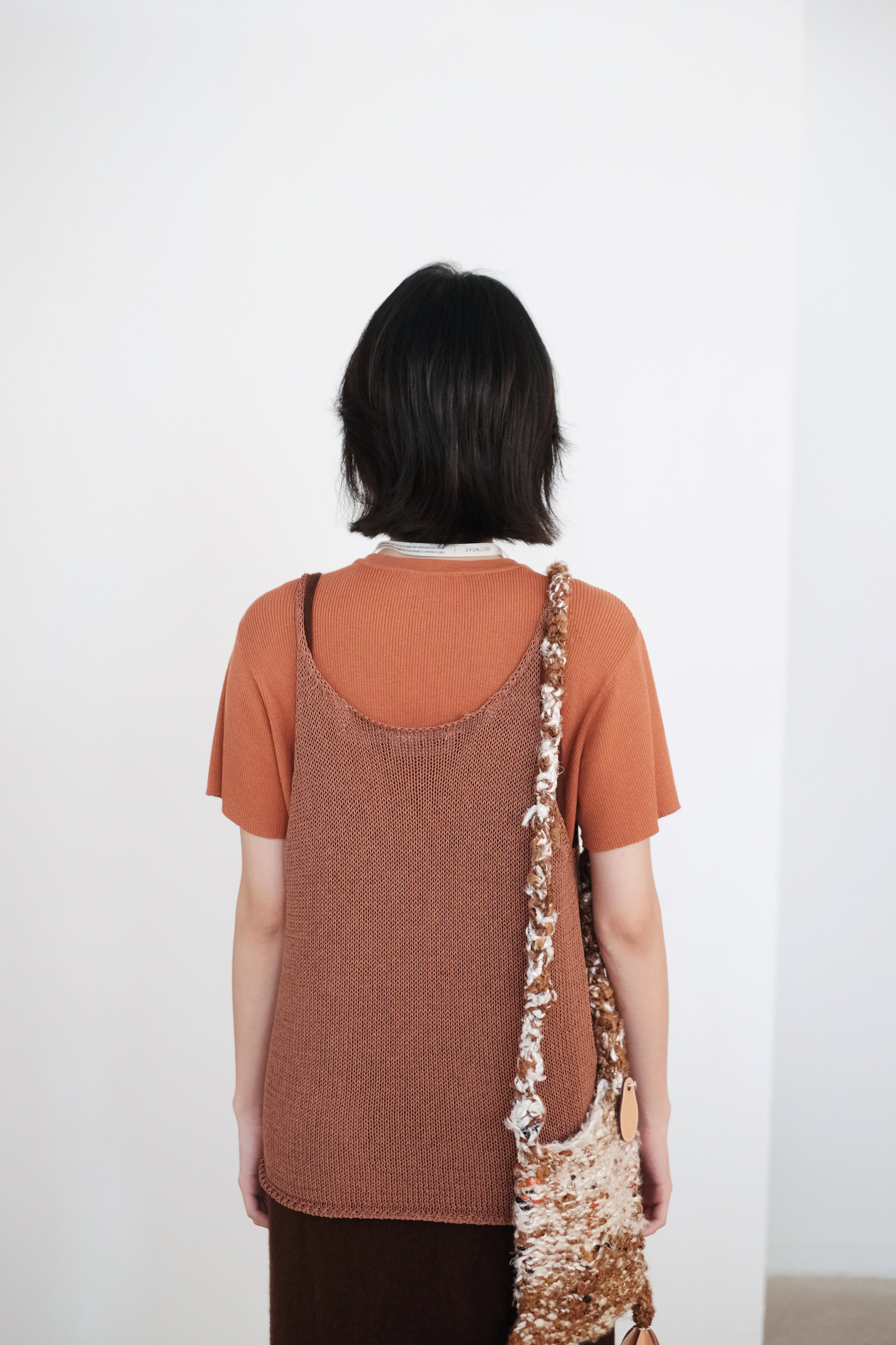 LACADIA KNIT TEE (TERRACOTTA) | 橘棕色輕盈針織TEE