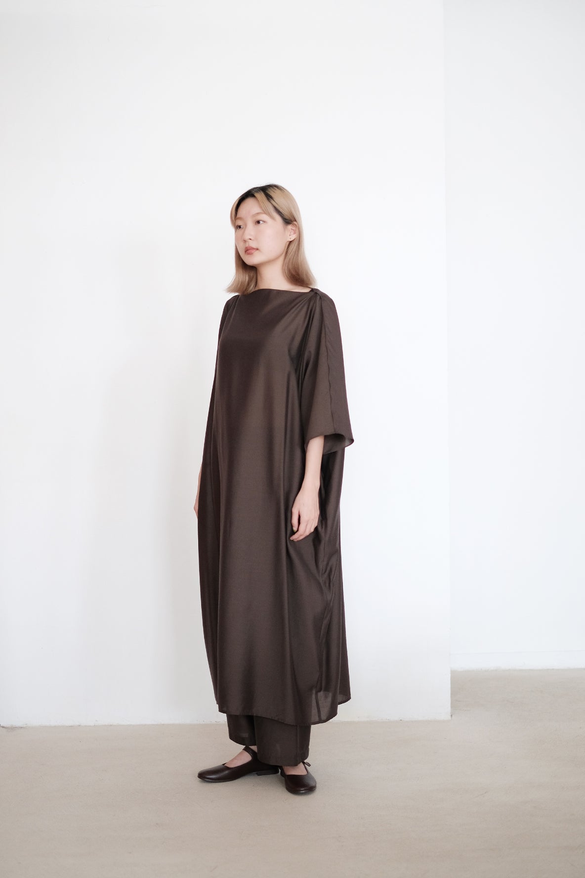 PHOEBE DRESS (BROWN)