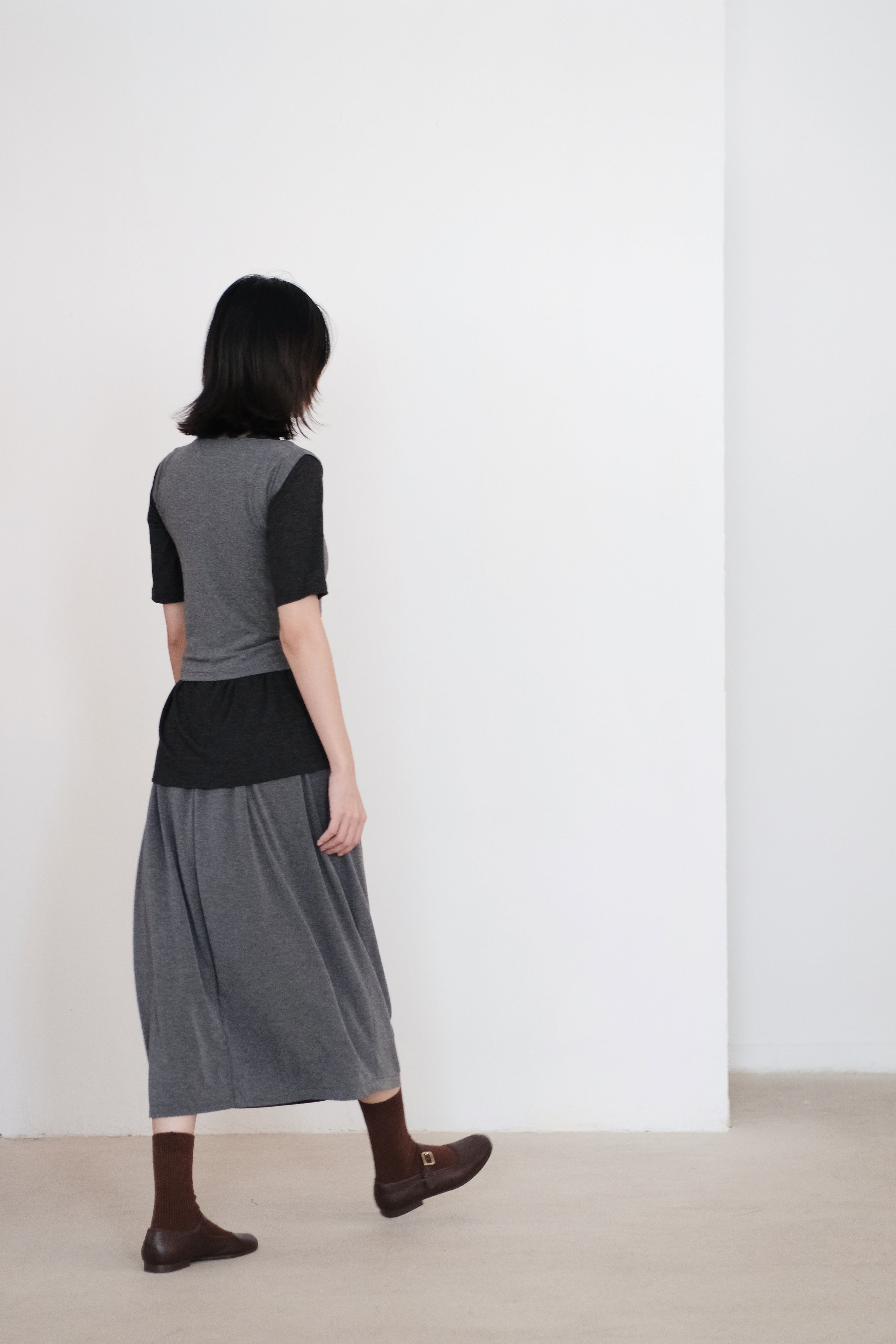 AISHA SKIRT (GREY)