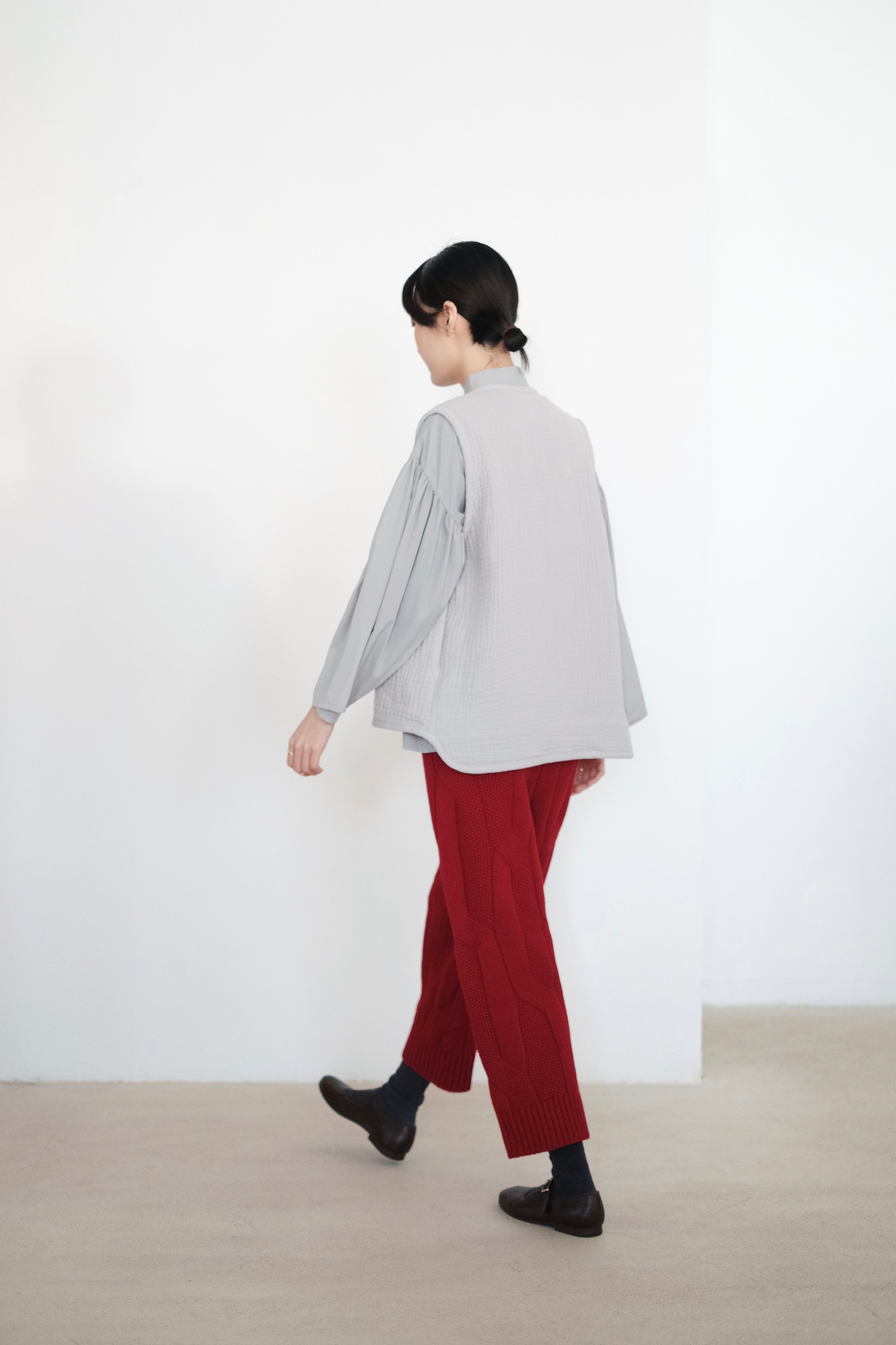 MYA PANT IN CASHMERE (ROSE MADDER)