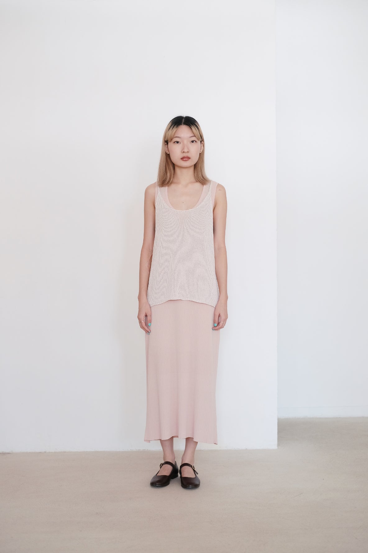 JOCOSA KNIT VEST (CHERRY BLOSSOM)