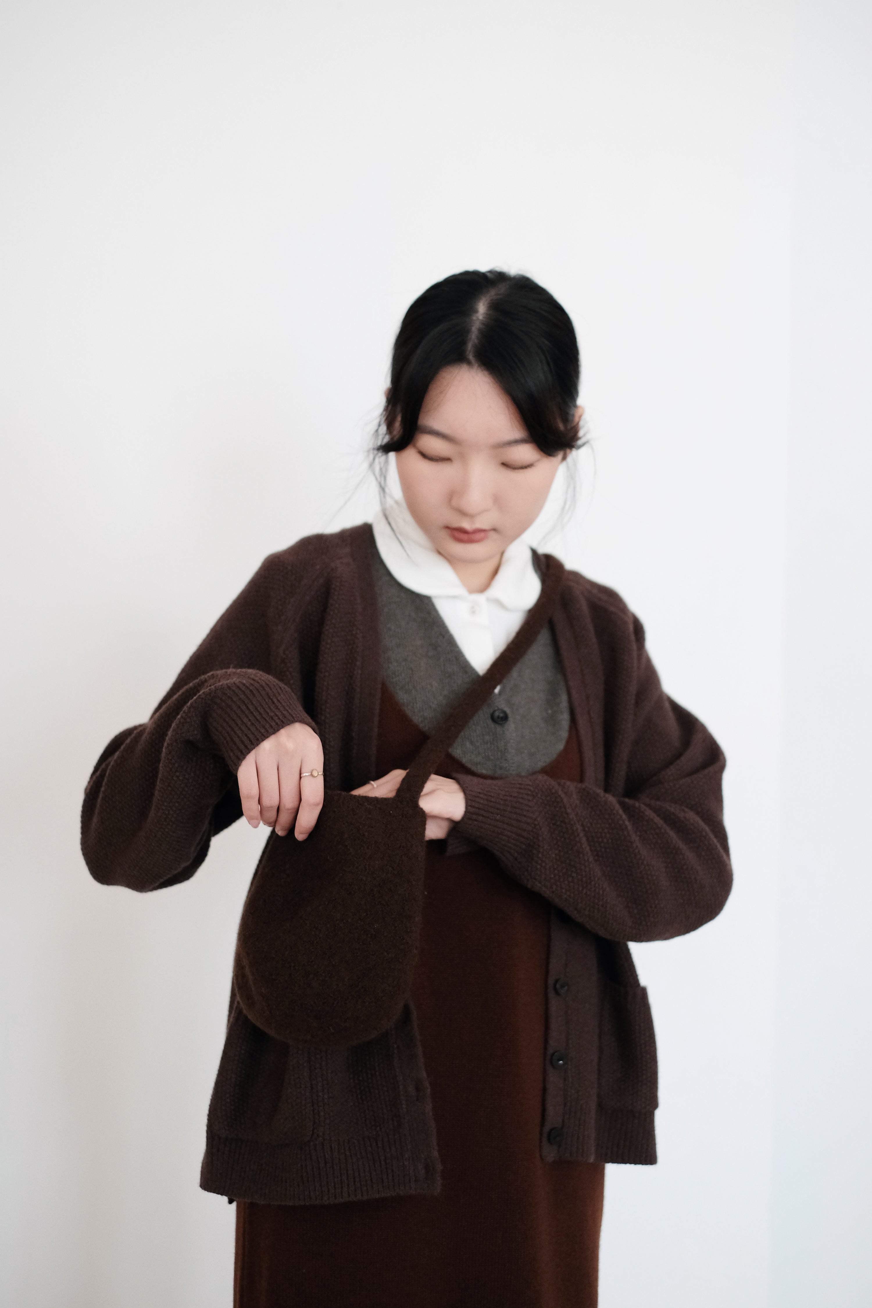 CAMILLE CARDIGAN (CHOCOLATE)