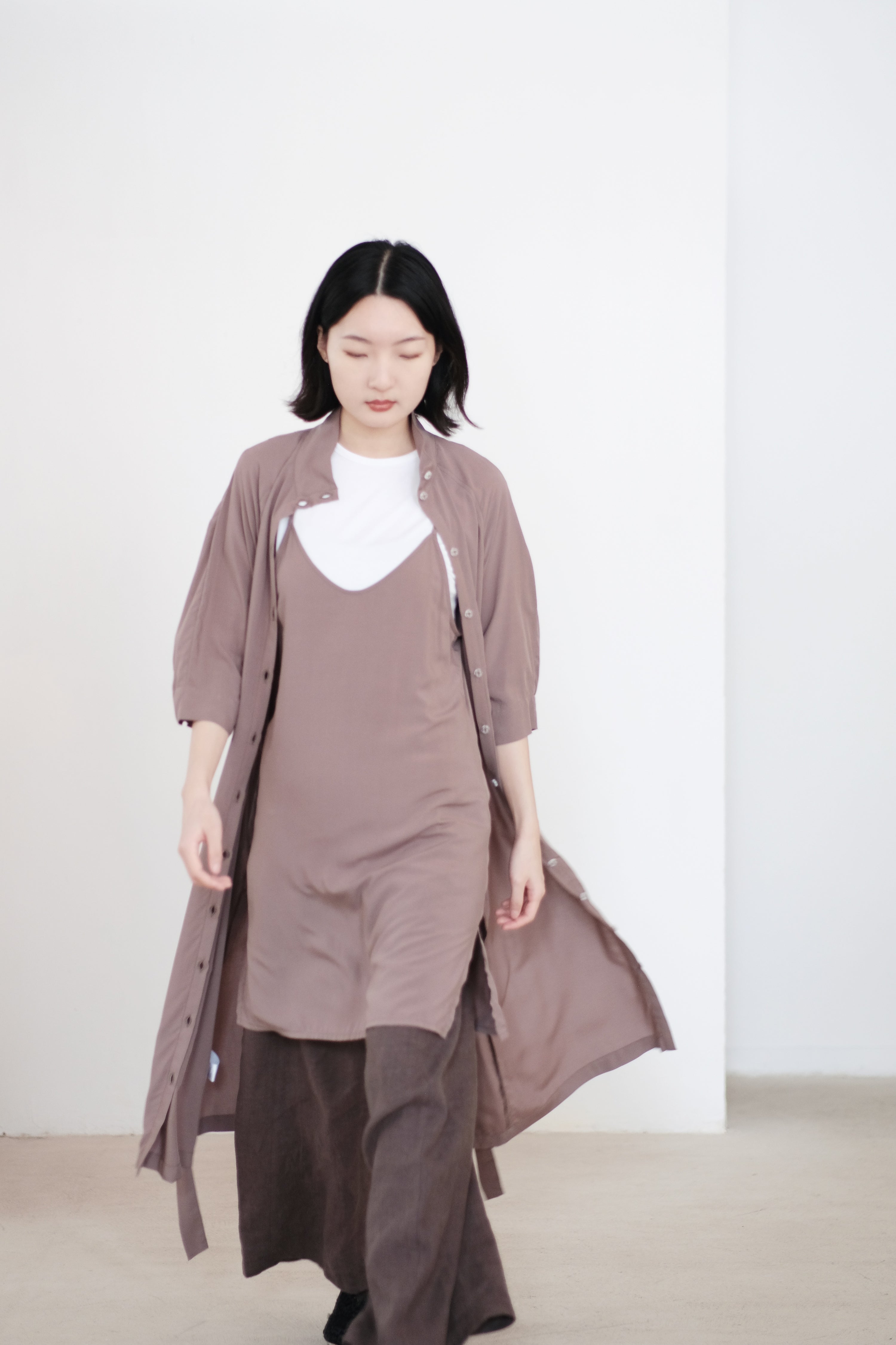 MATILDA DRESS (KHAKI) | 暖卡其色立領連衣裙