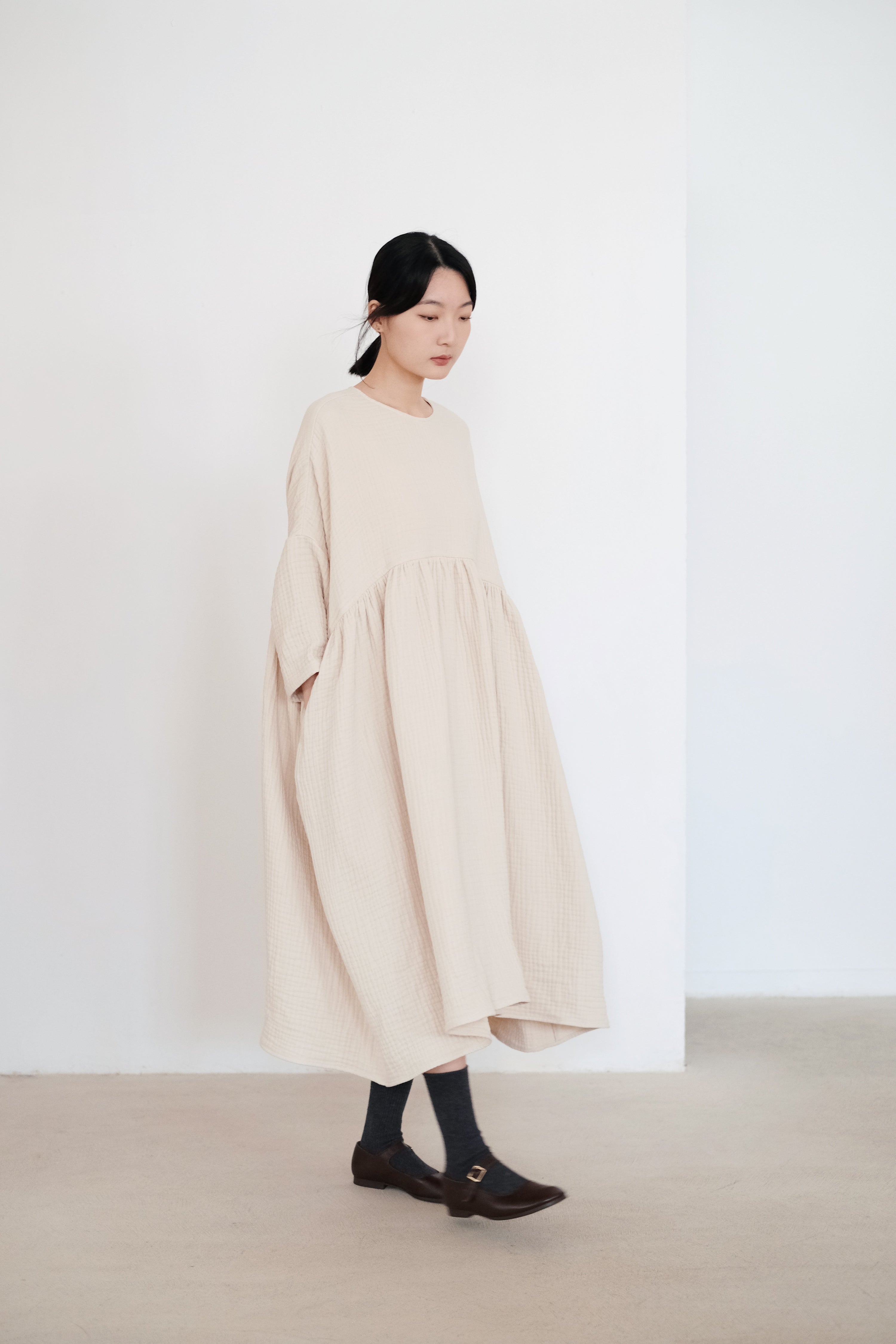 MIA DRESS (OATMEAL)