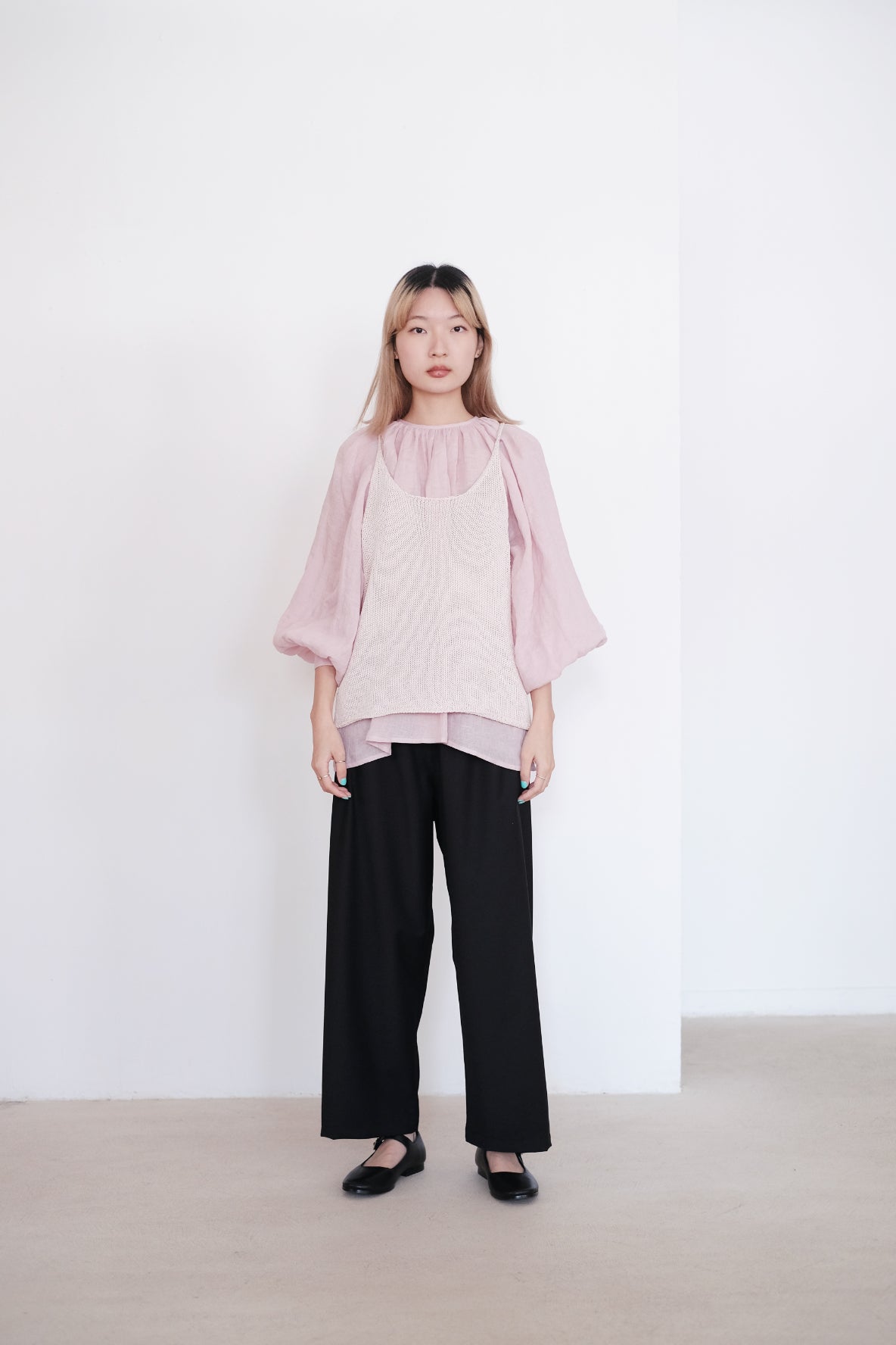 JOCOSA KNIT VEST (CHERRY BLOSSOM)