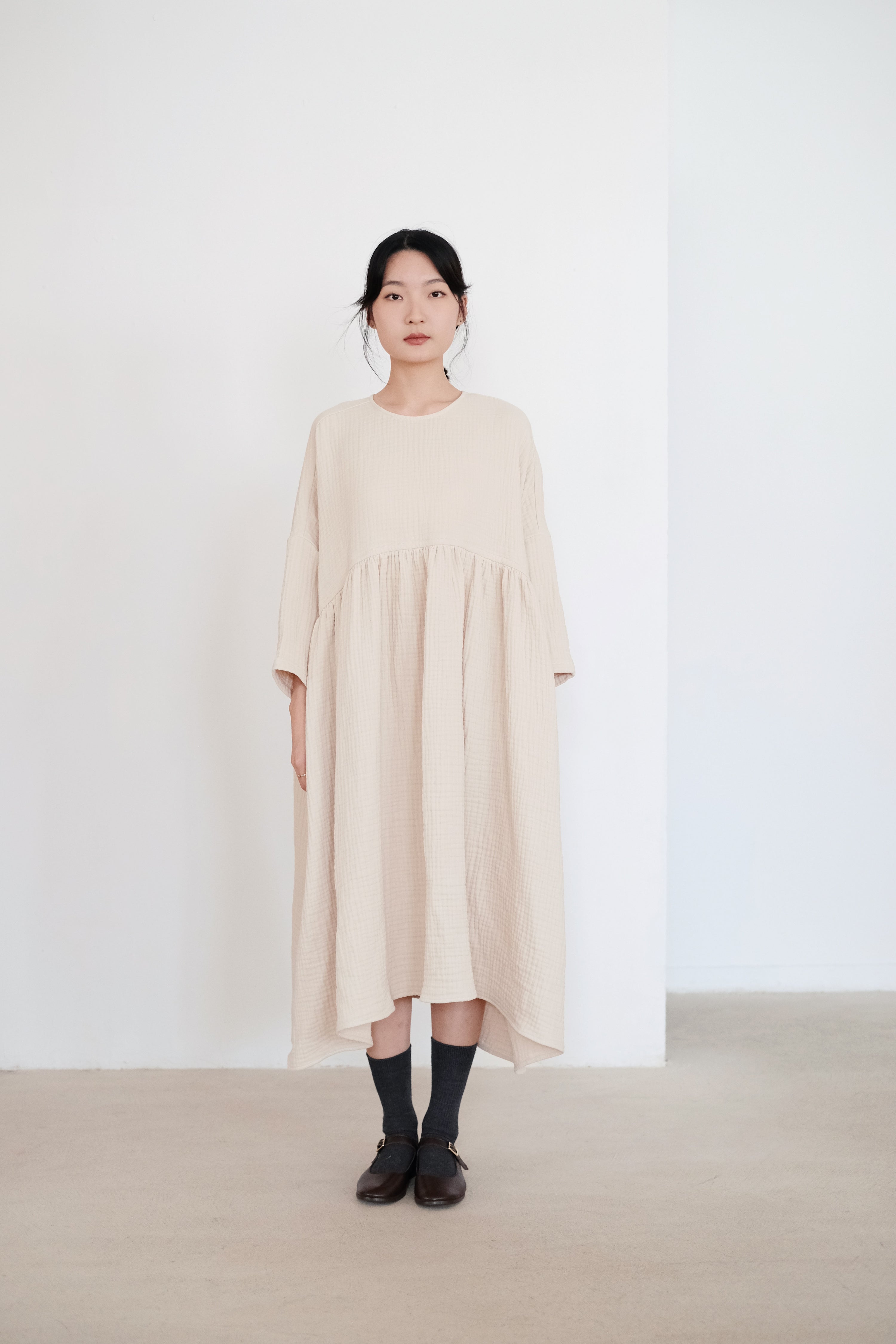 MIA DRESS (OATMEAL)