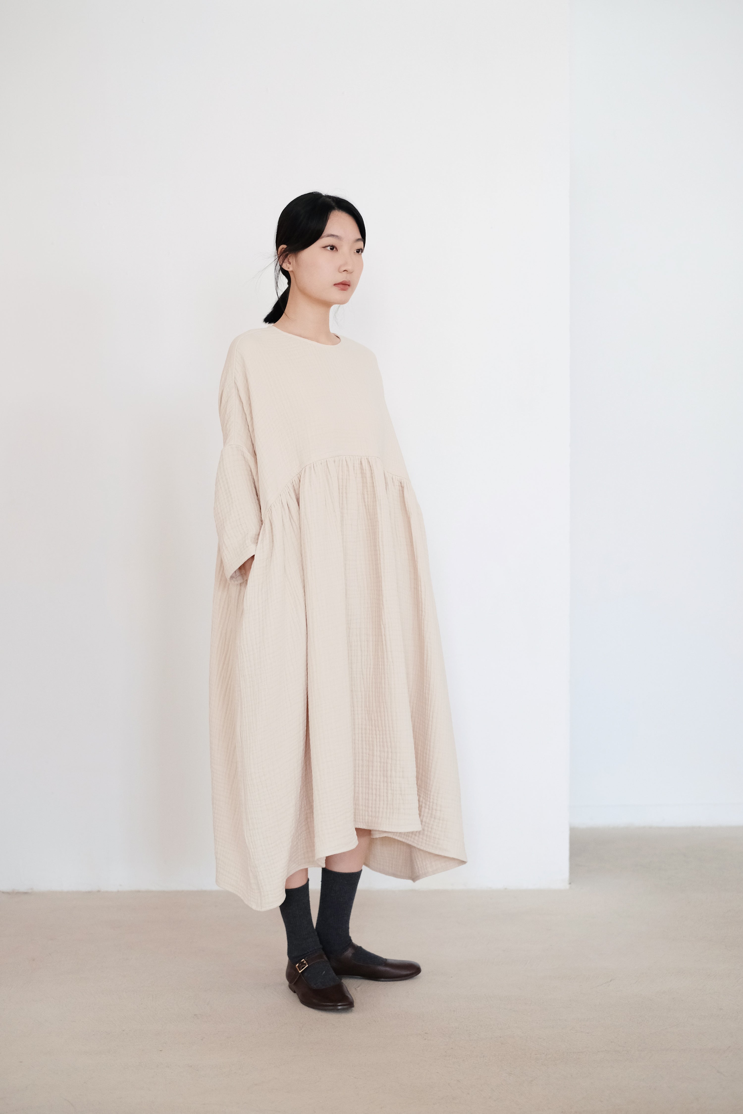 MIA DRESS (OATMEAL)