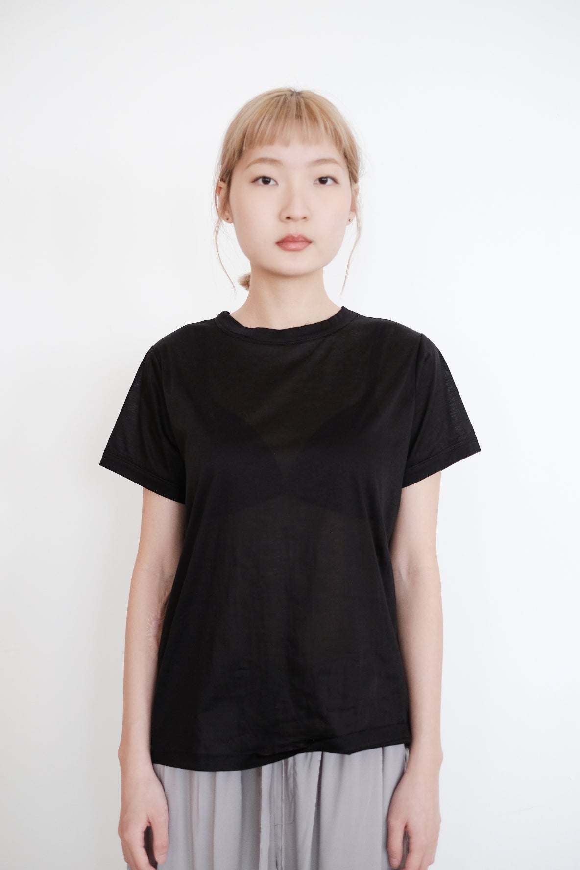 RITA T-SHIRT (BLACK) | 黑色全棉短袖T恤