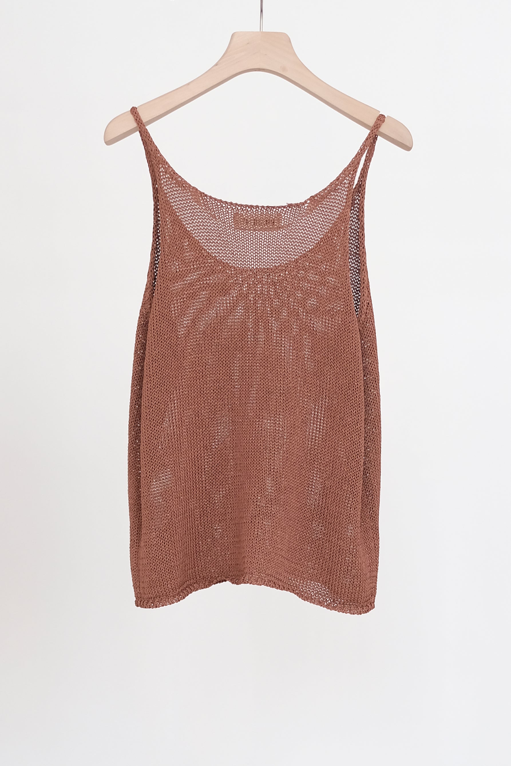 JOCOSA KNIT VEST (TERRACOTTA) | 橘棕色粗針織背心