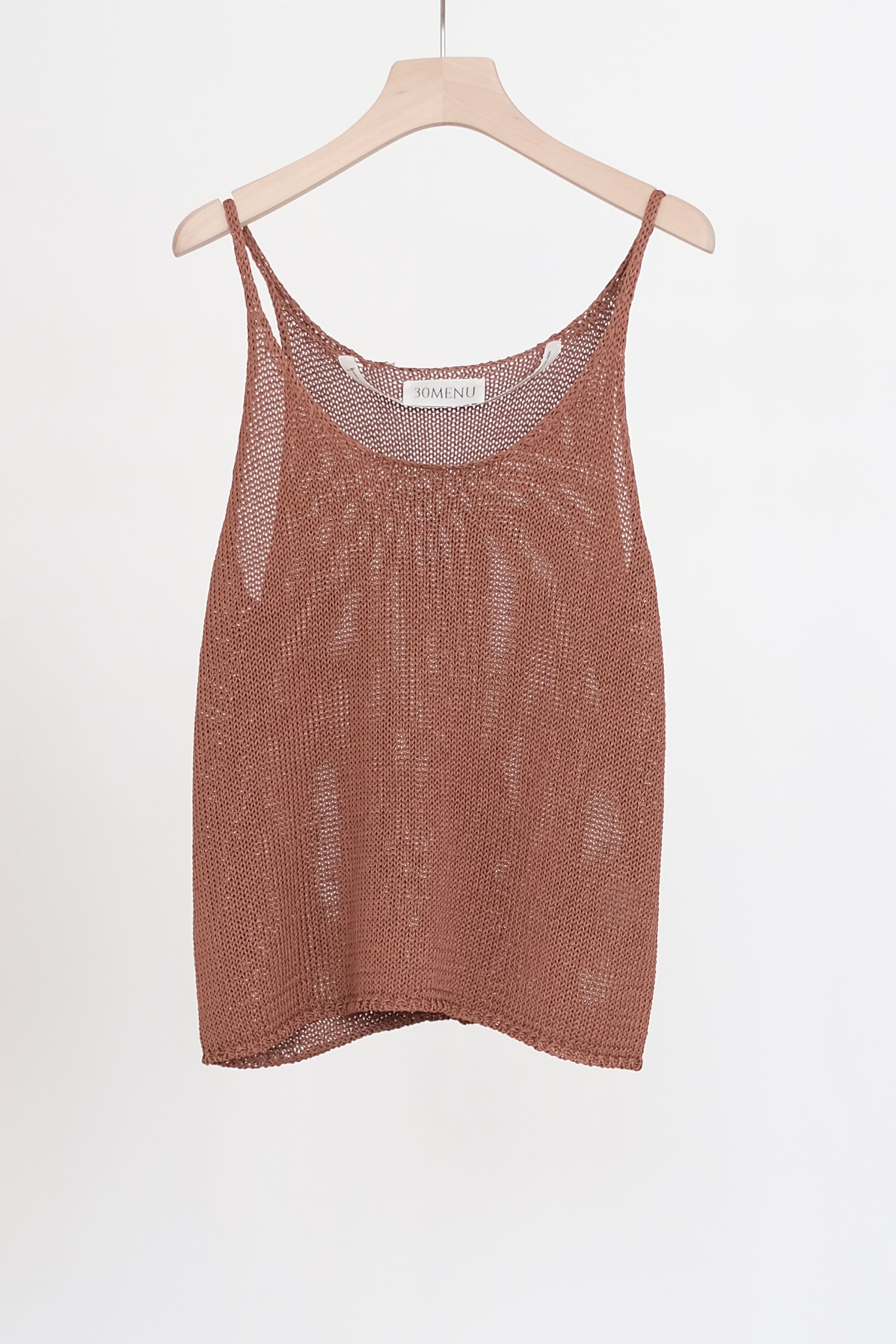 JOCOSA KNIT VEST (TERRACOTTA) | 橘棕色粗針織背心