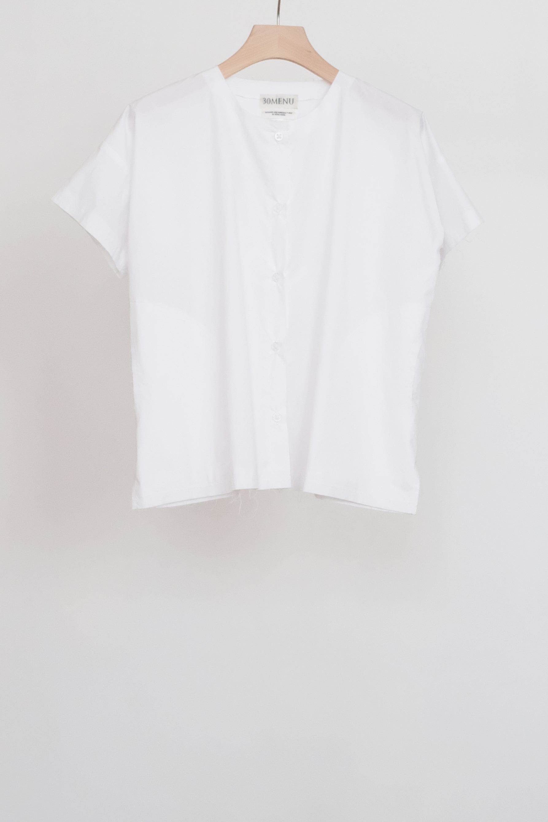 AMORAY SHIRT (WHITE) | 純白方形剪裁襯衫