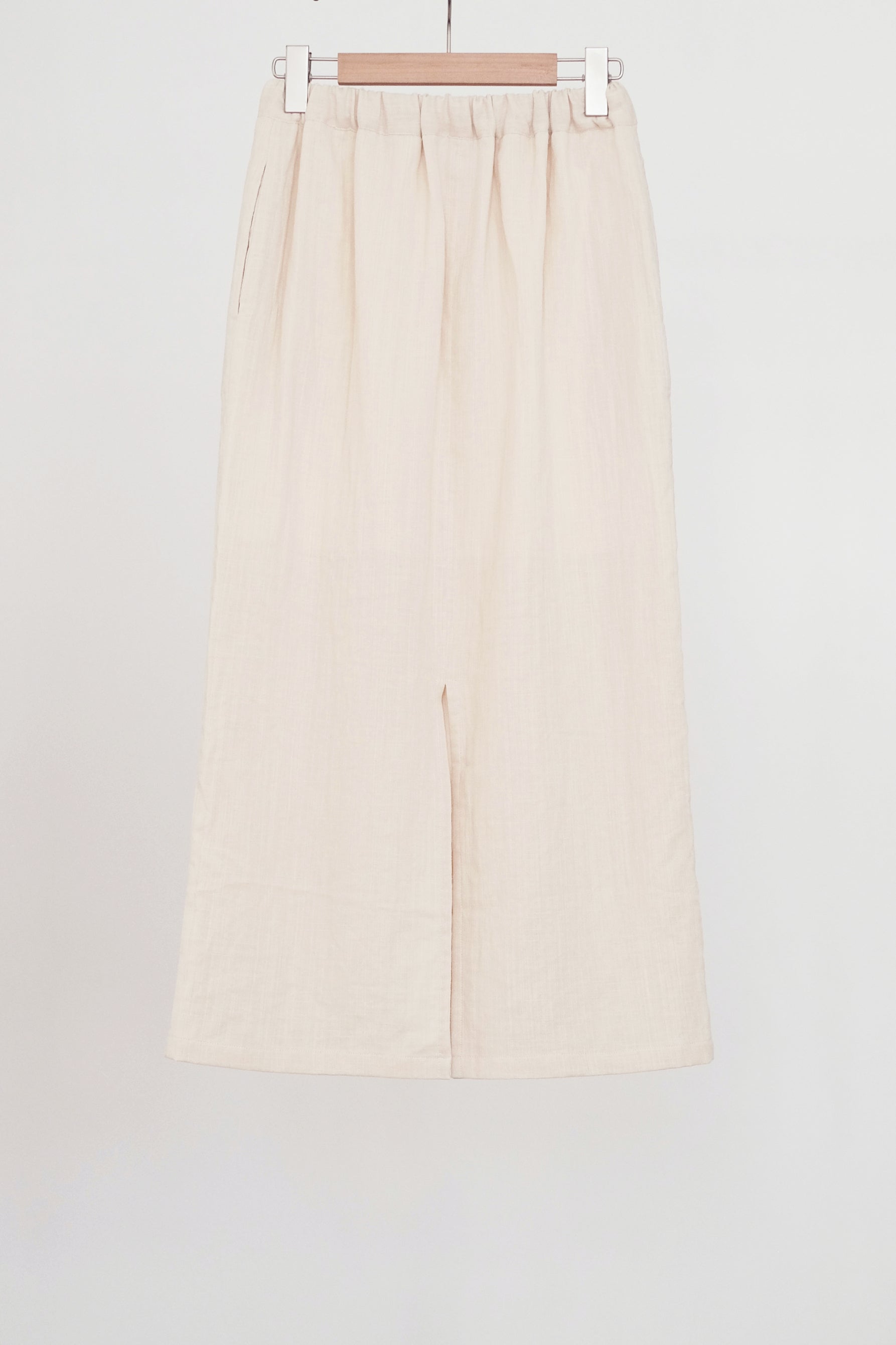 BRIA SKIRT (CREAM) | 奶油色前後開叉半裙