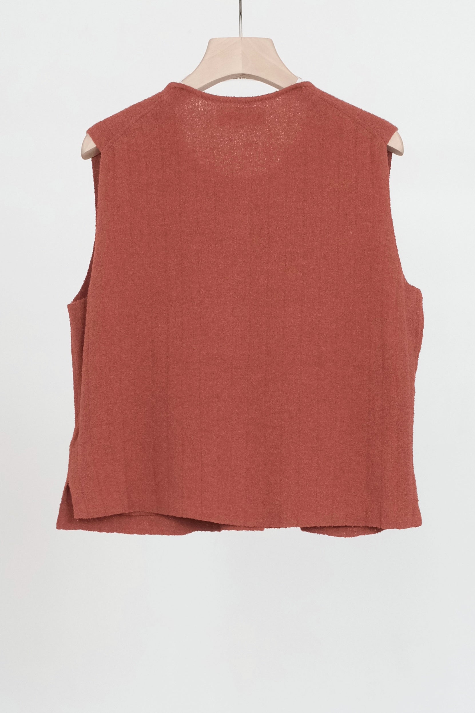 ELENA BOX SWEATER VEST (TERRACOTTA)