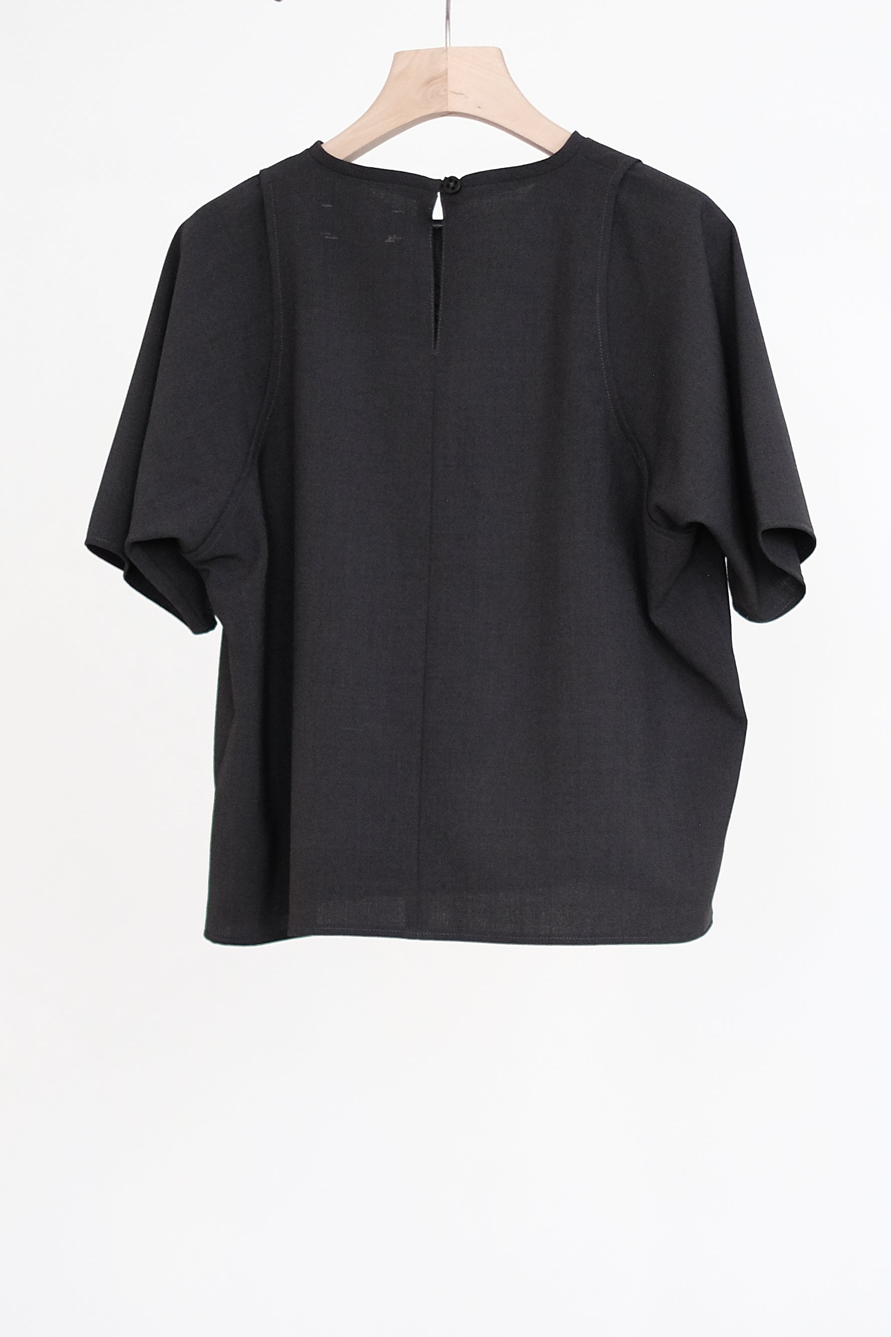 BAYLOR LAYERED BLOUSE (CHARCOAL GREY)