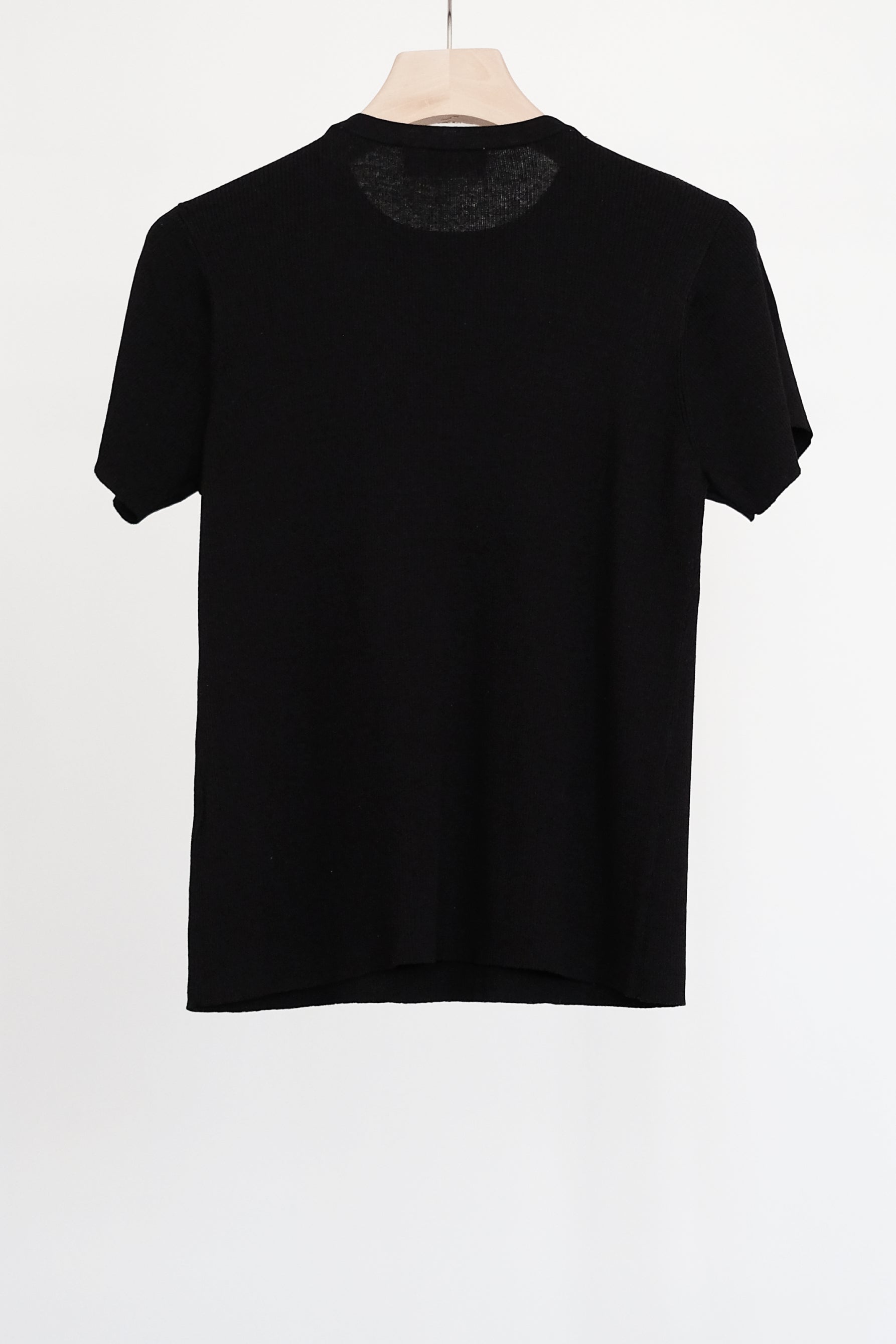 LACADIA KNIT TEE (BLACK)