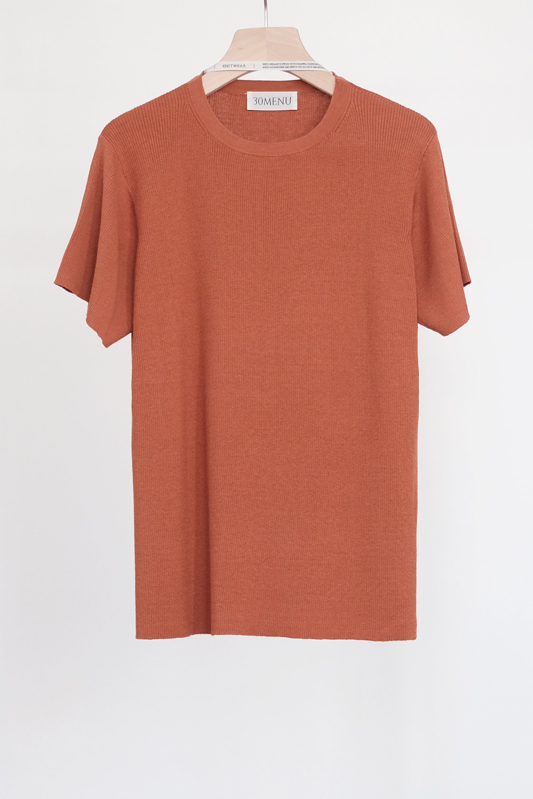 LACADIA KNIT TEE (TERRACOTTA) | 橘棕色輕盈針織TEE