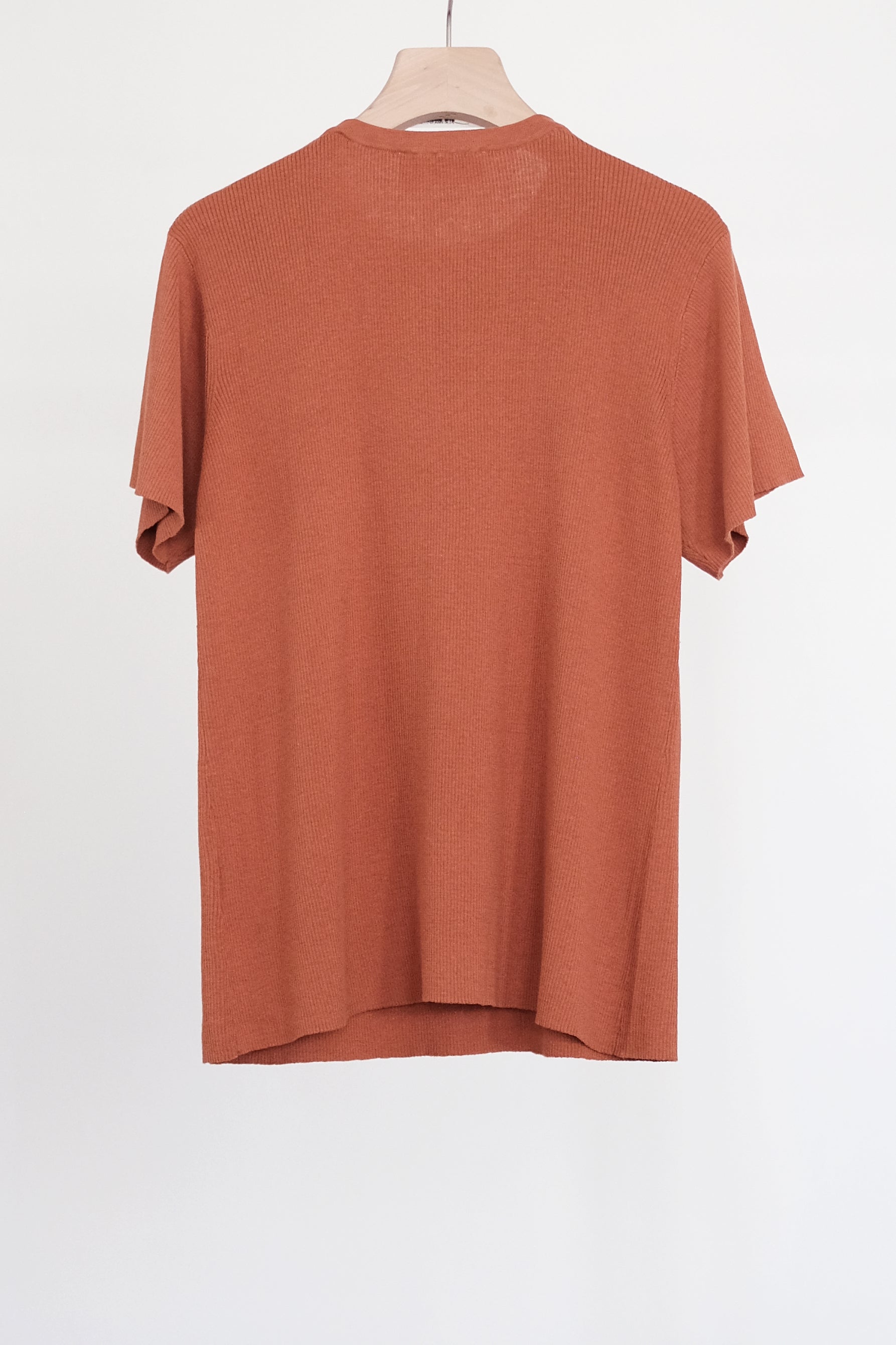 LACADIA KNIT TEE (TERRACOTTA) | 橘棕色輕盈針織TEE