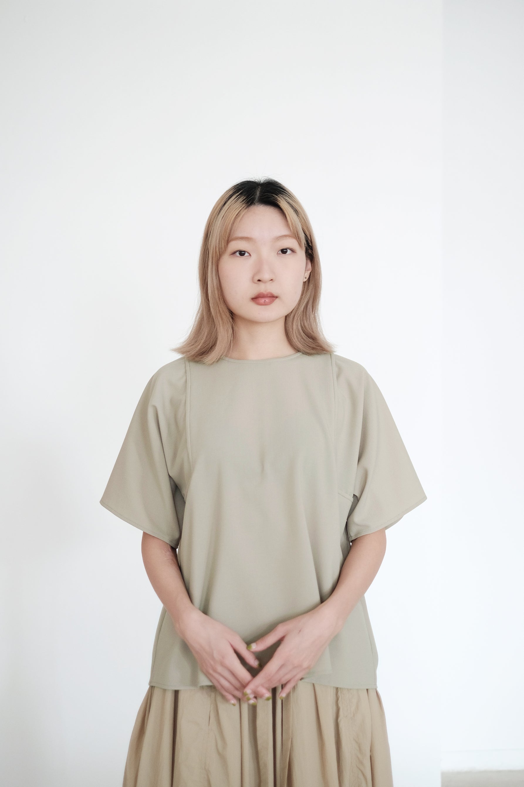 MEGUMI BLOUSE (MATCHA)