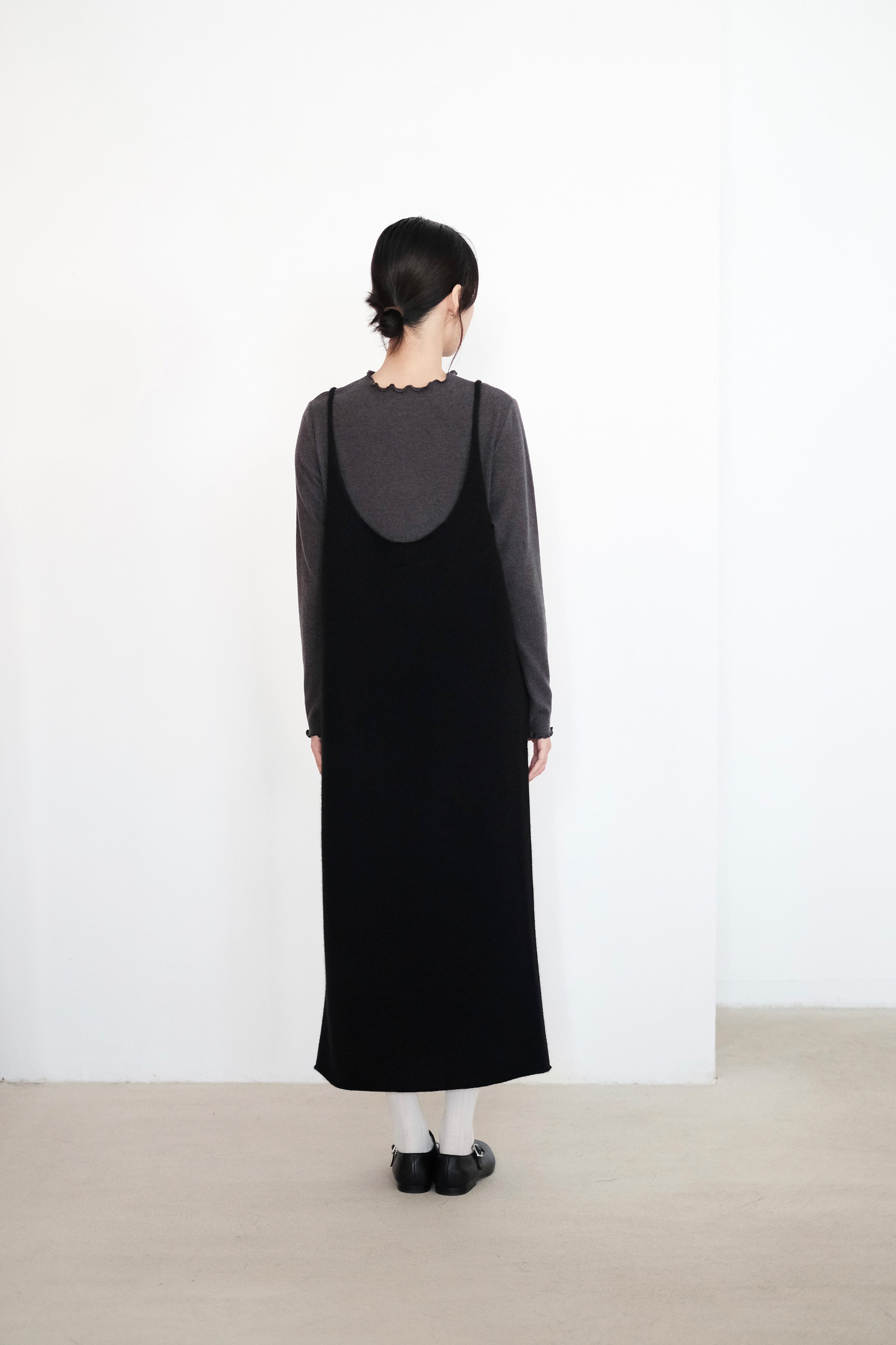 MYLA DRESS in CASHMERE (BLACK)