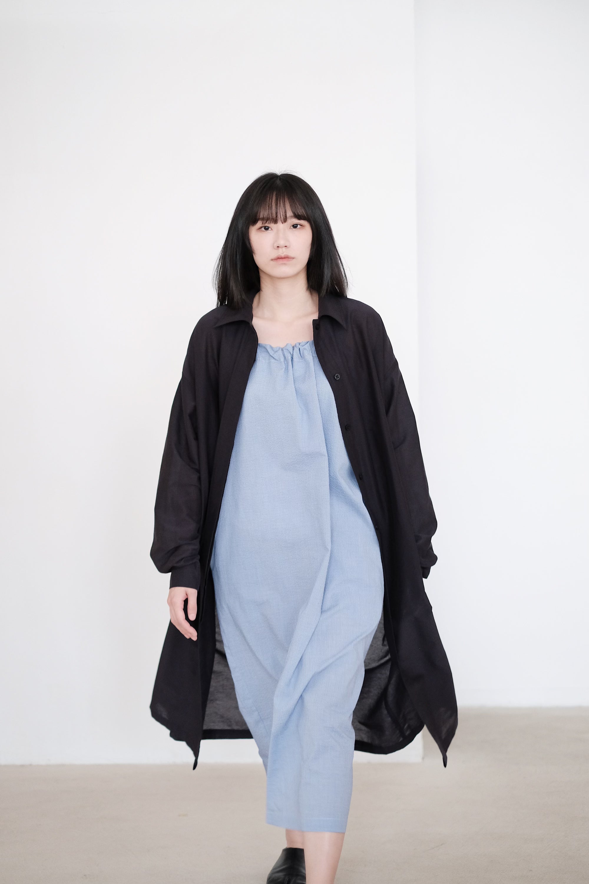 NEVRA SHIRT DRESS (NAVY)