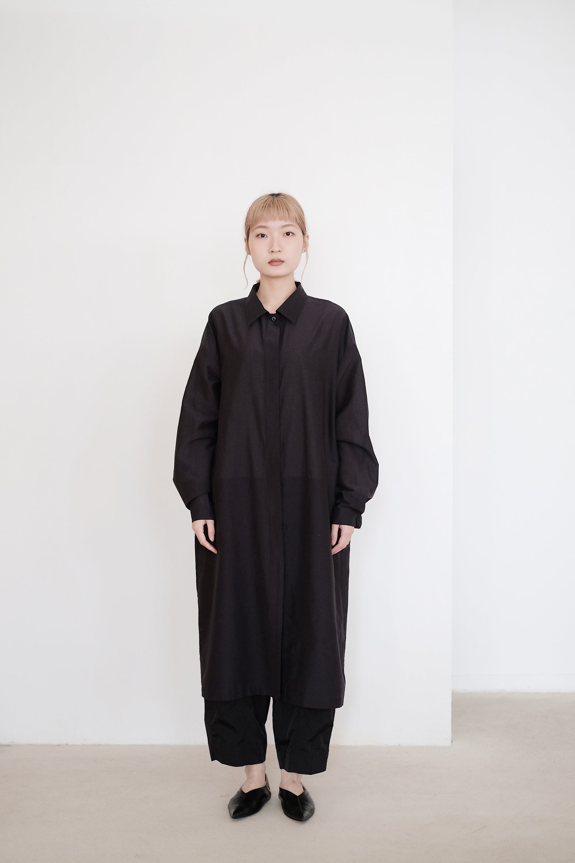 NEVRA SHIRT DRESS (NAVY)