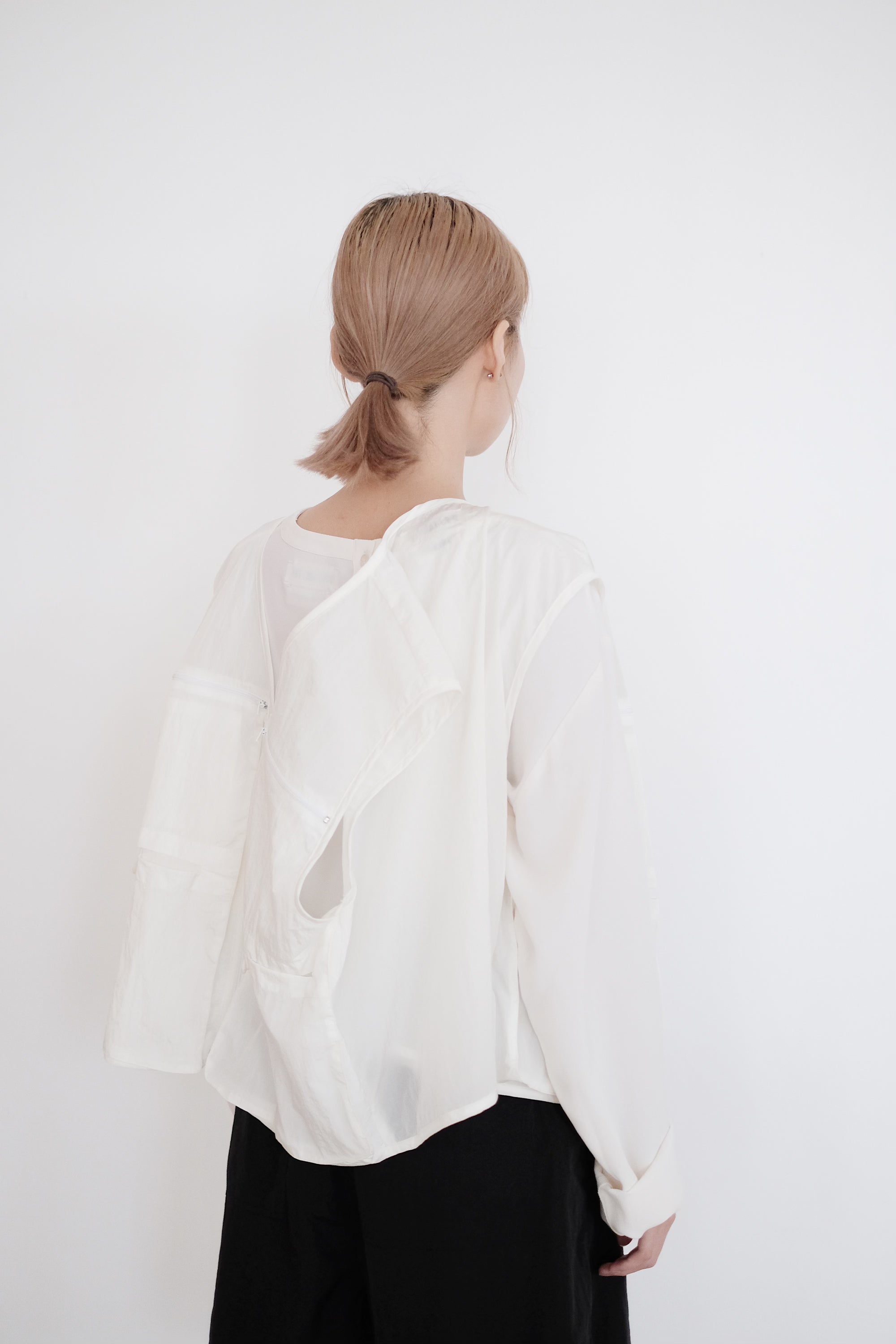 ROWAN VEST (WHITE) | 白色口袋設計馬甲