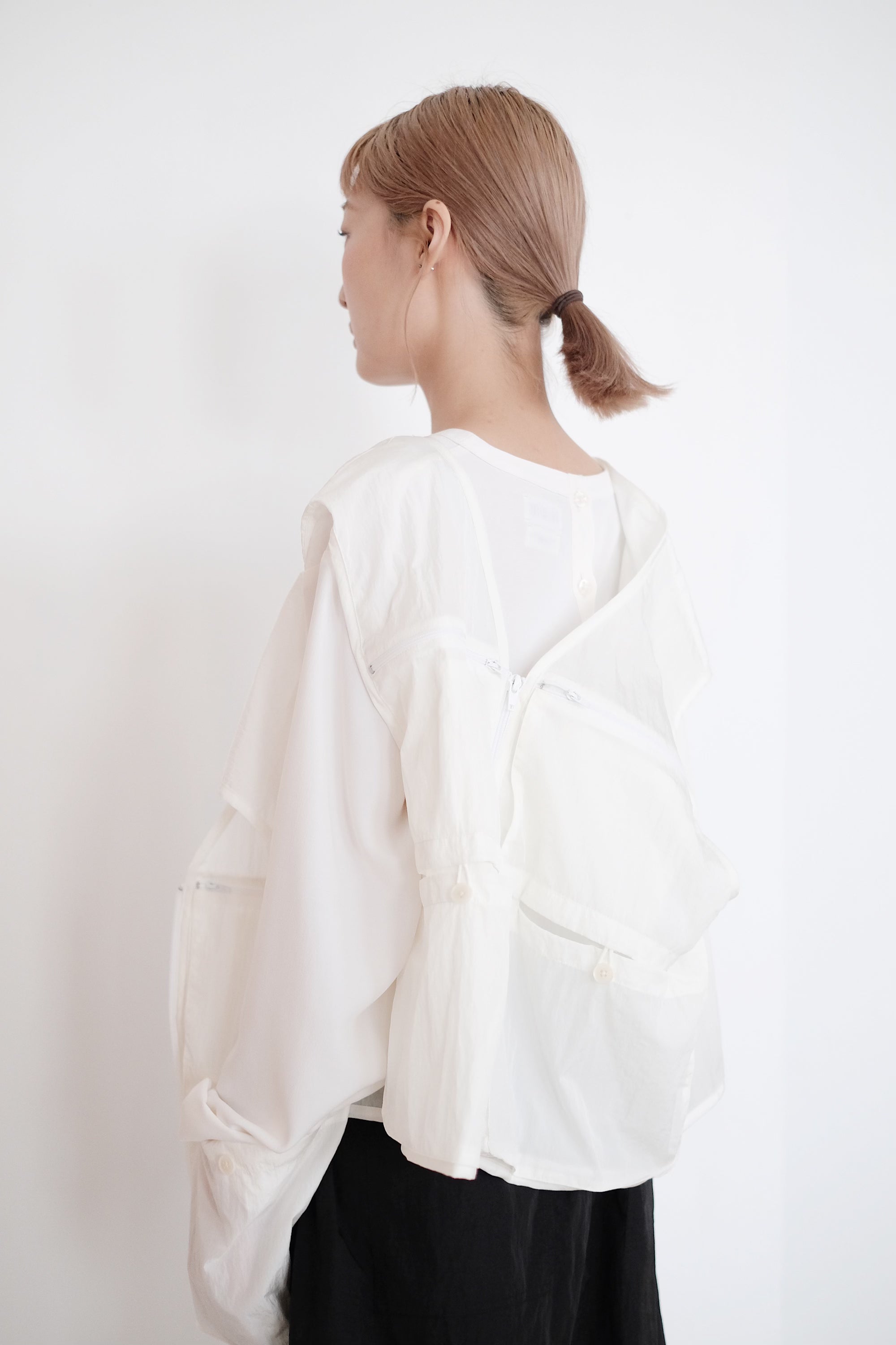 ROWAN VEST (WHITE) | 白色口袋設計馬甲