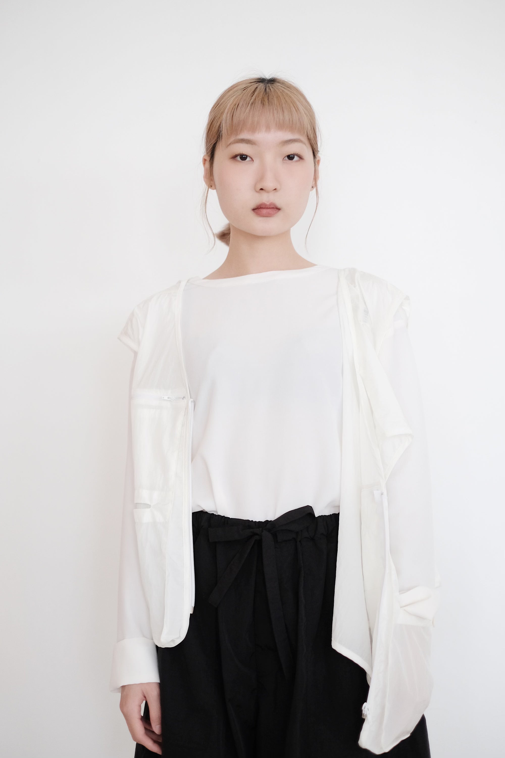 ROWAN VEST (WHITE) | 白色口袋設計馬甲