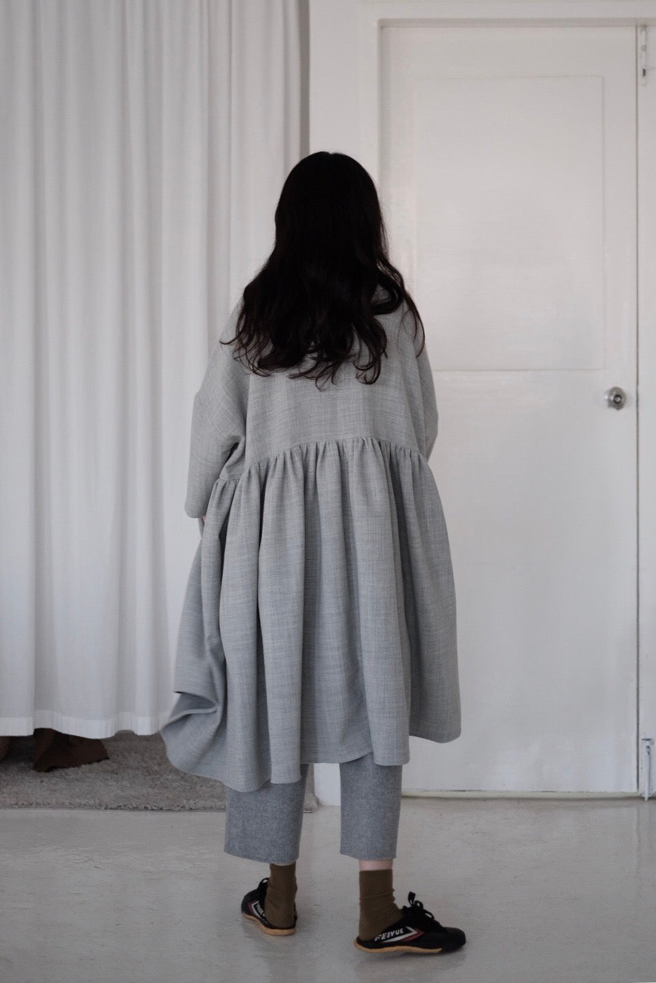 SNOW GREY MIA DRESS