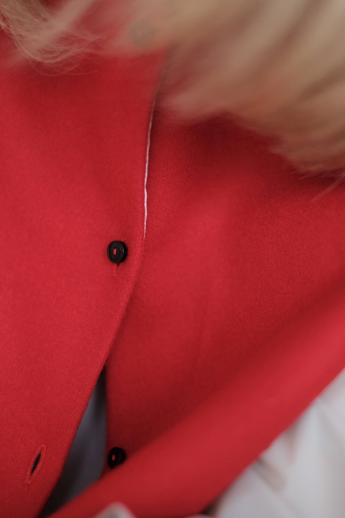 RED PENELOPE WAISTCOAT IN WOOL