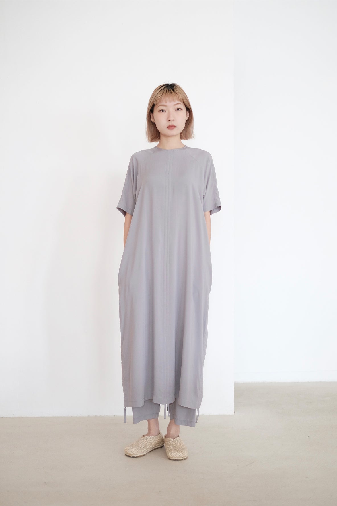 ABBY DRESS (LIGHT GREY)