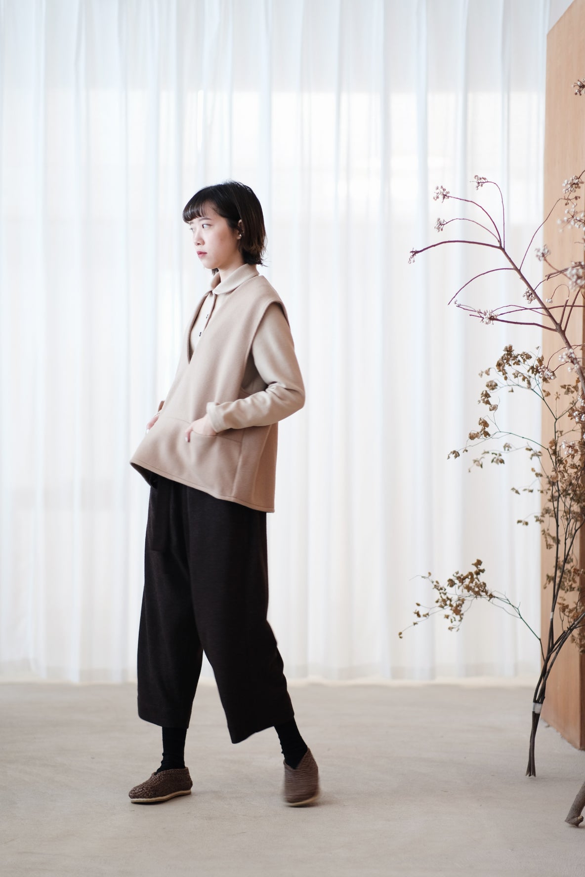 GARNET PANTS (BROWN)