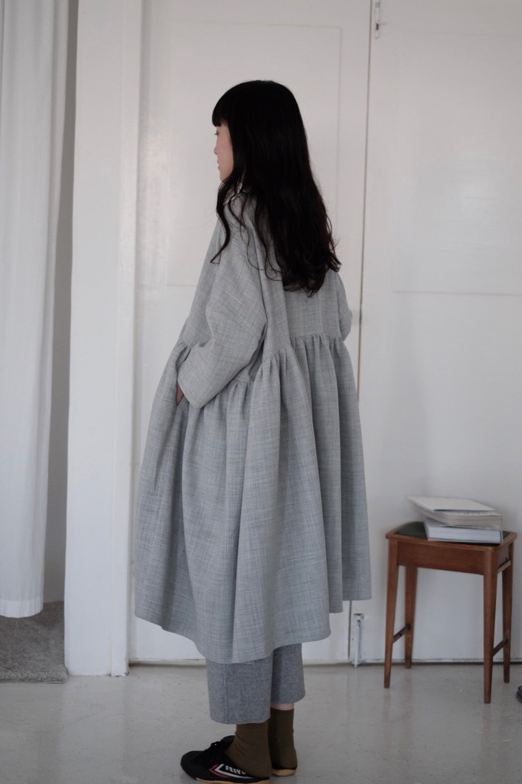 SNOW GREY MIA DRESS