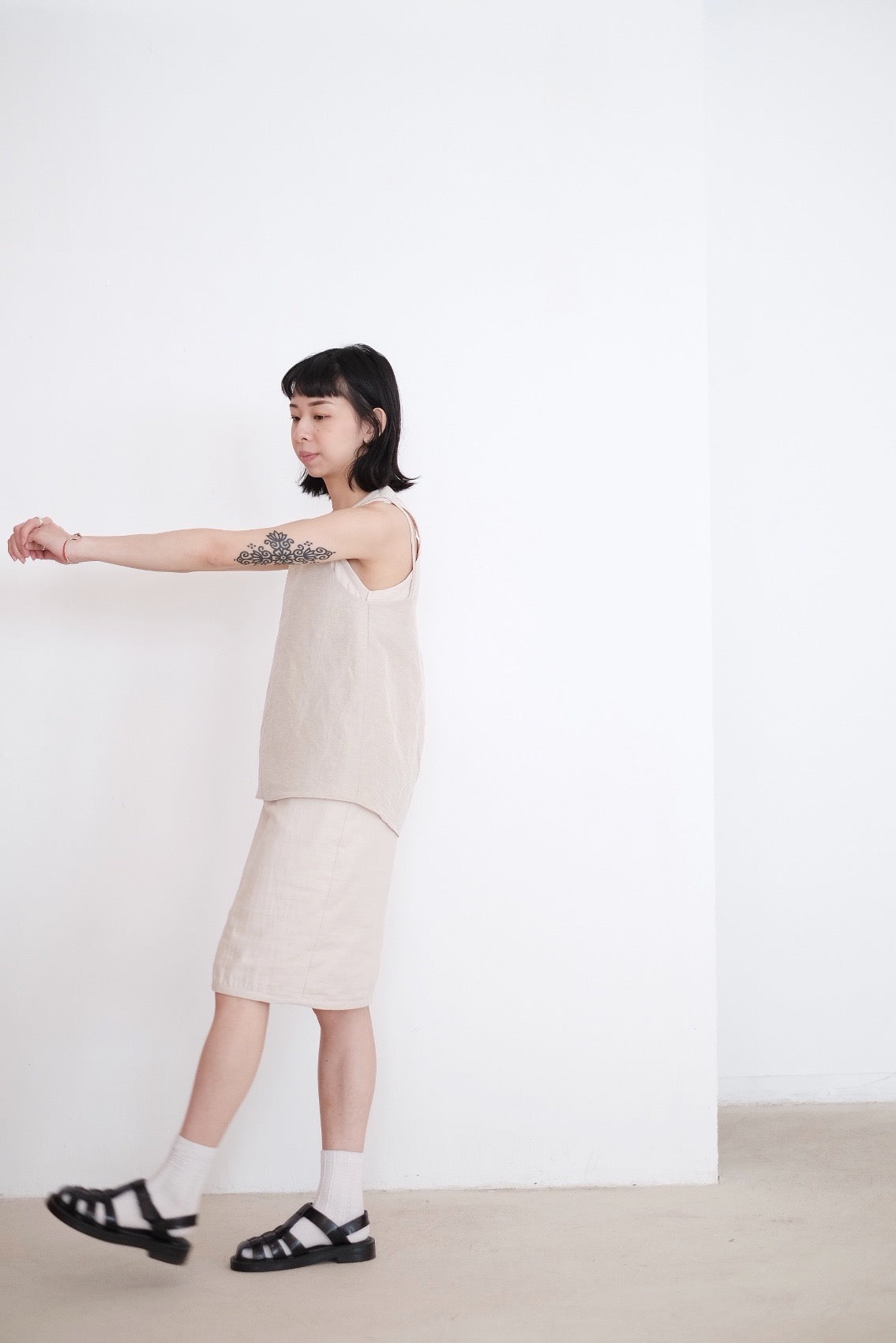 ISLA DRESS (BEIGE)