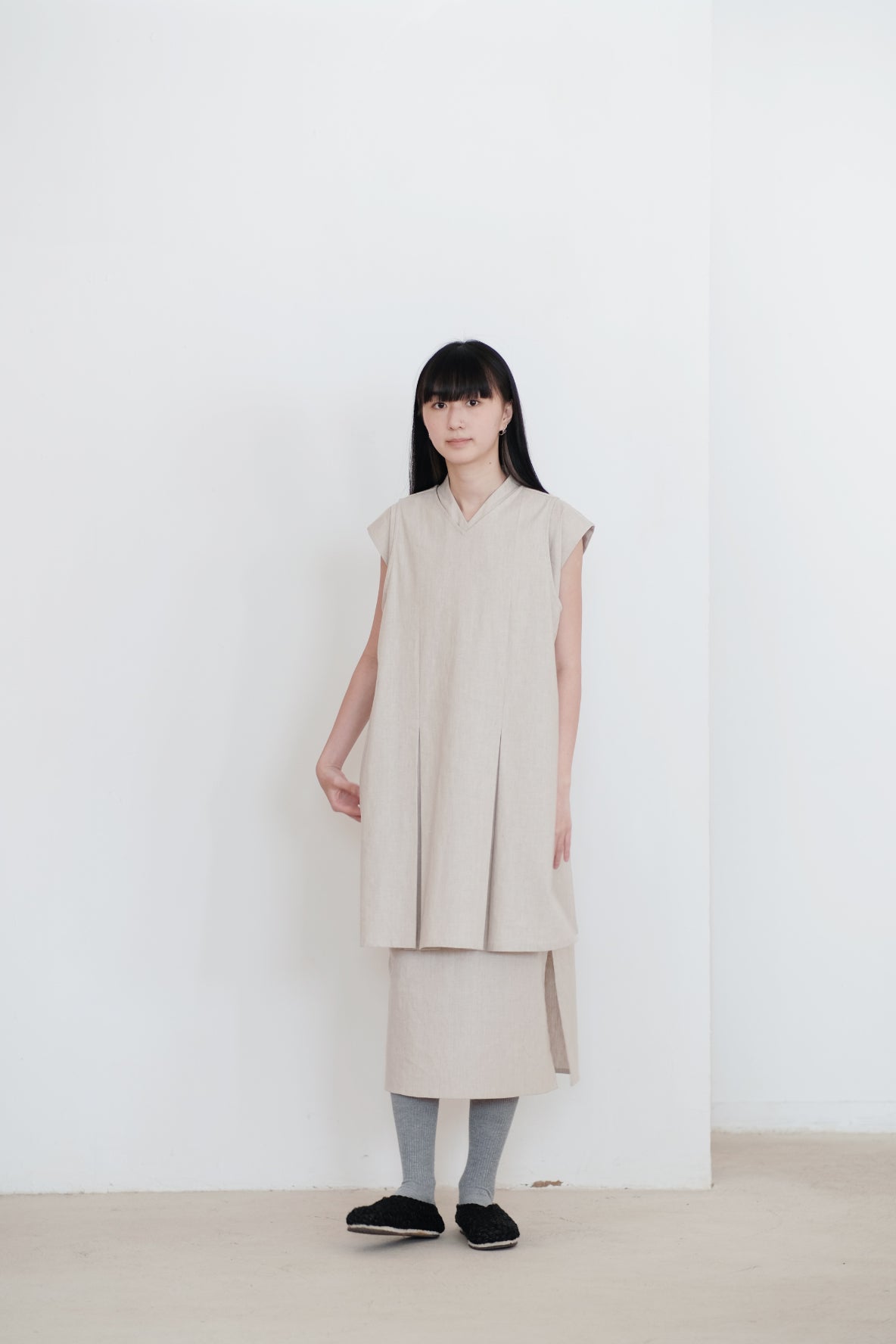 JOSLYN DRESS (BEIGE)