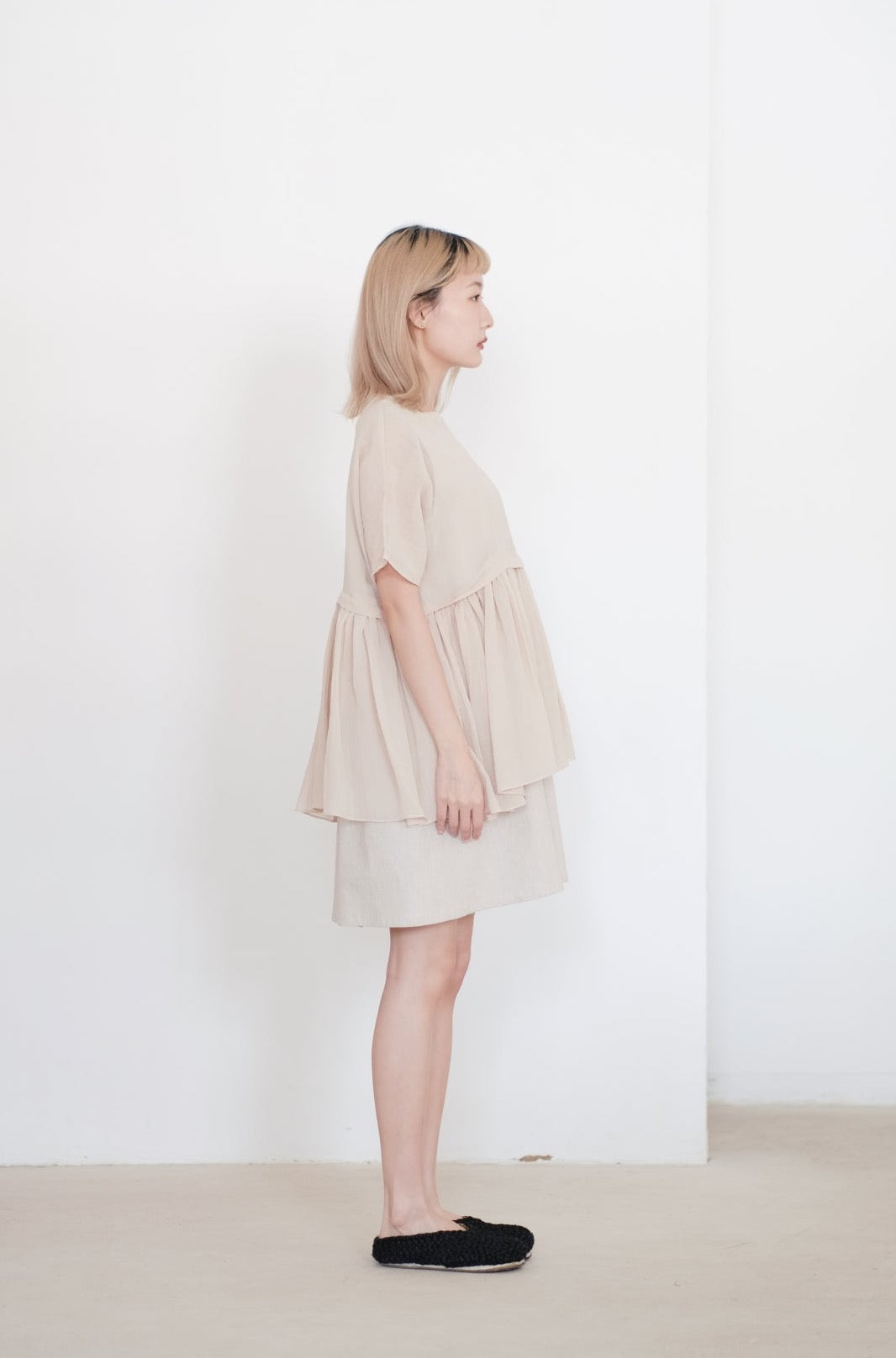 NOZOMI BLOUSE (BEIGE PEARL)