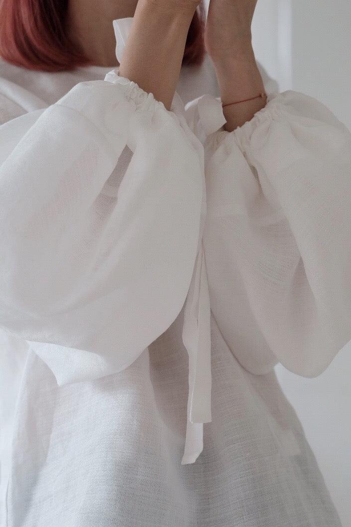 BUBBLE LINEN JONA BLOUSE