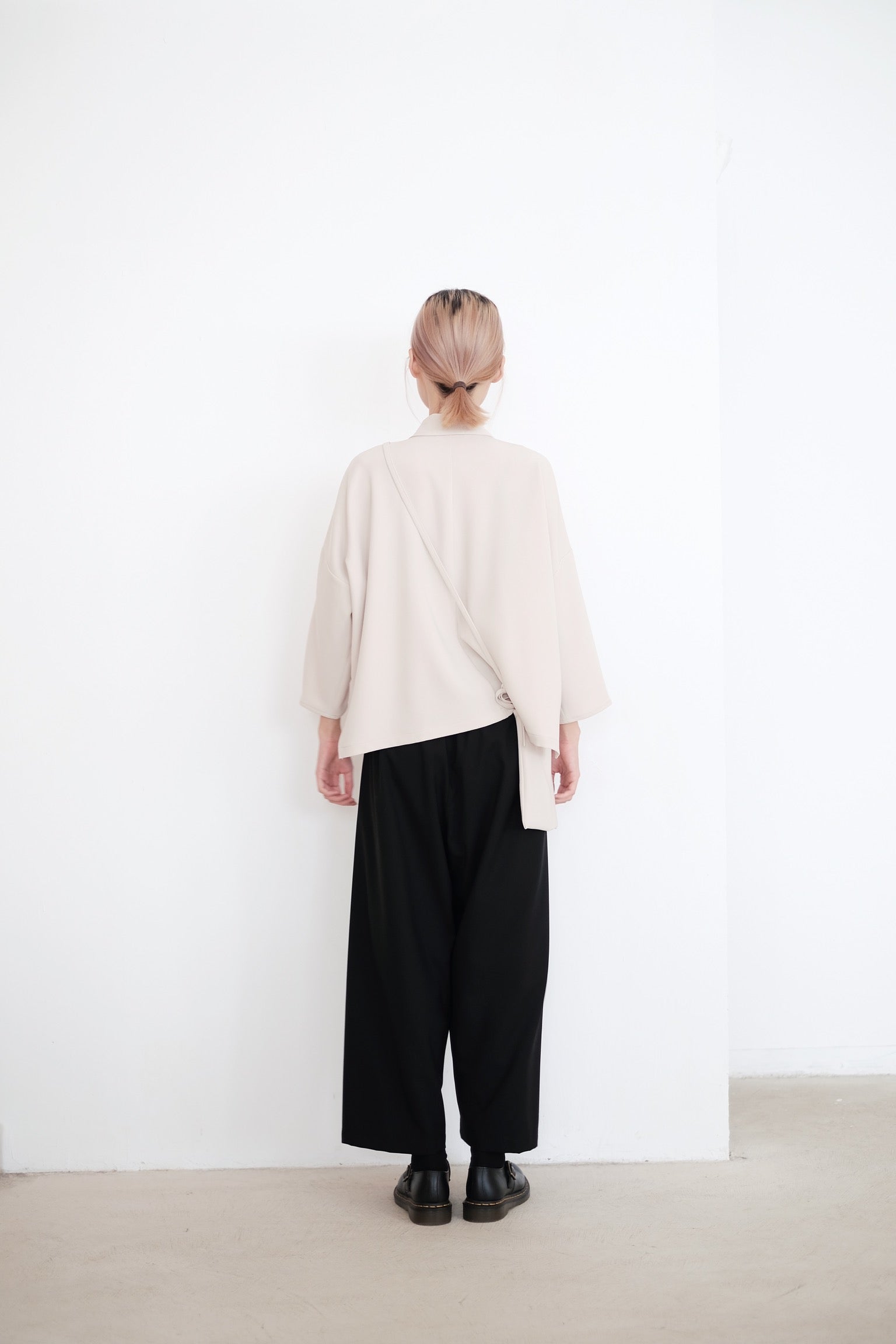 GRANDPA PANTS IN WOOL (BLACK)